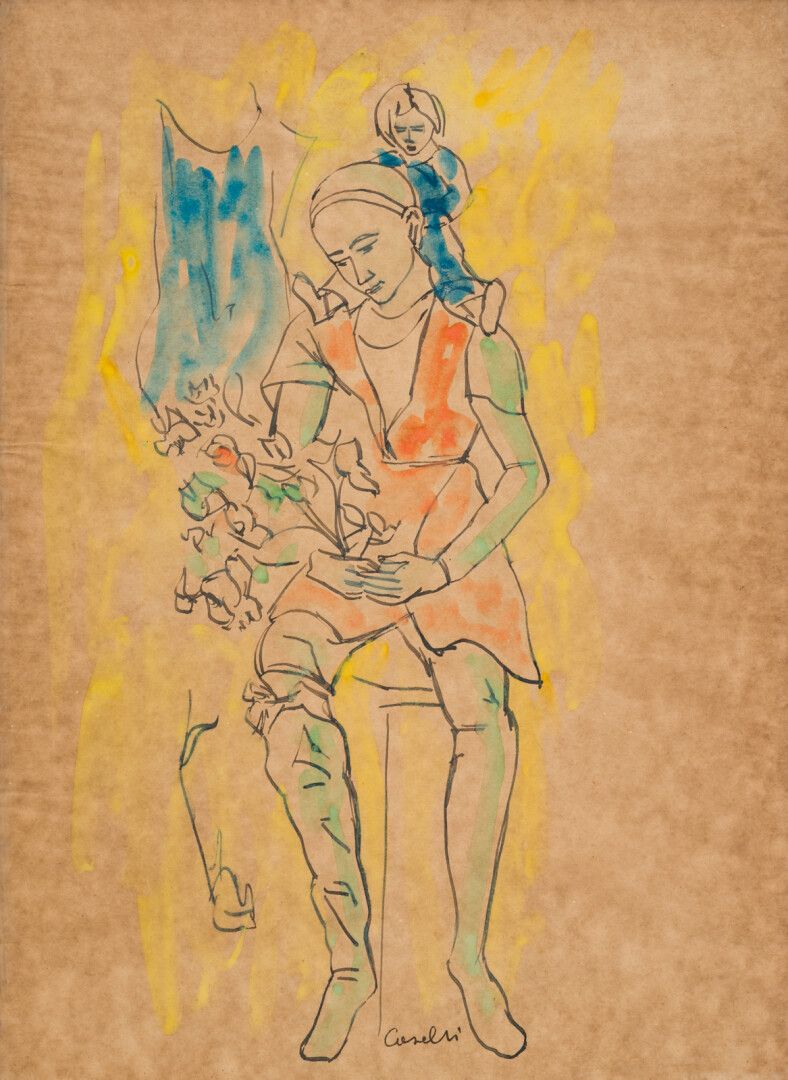 Null Silvano CASELLI (1921)

Maternité

Technique mixte sur papier

49 x 36 cm