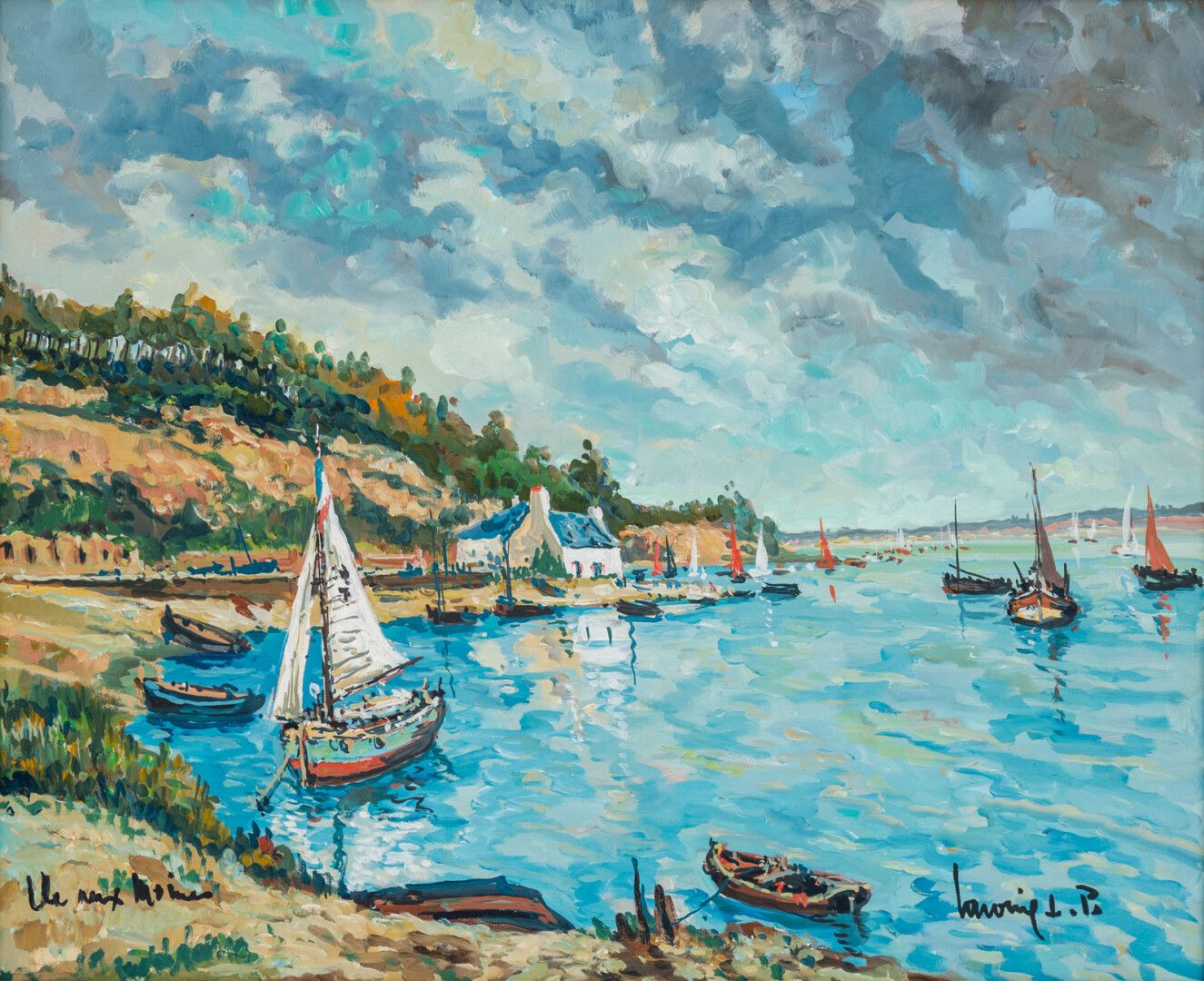 Null Robert L.P. LAVOINE (1916-1999)

L'Ile aux Moines

Huile sur toile signée e&hellip;