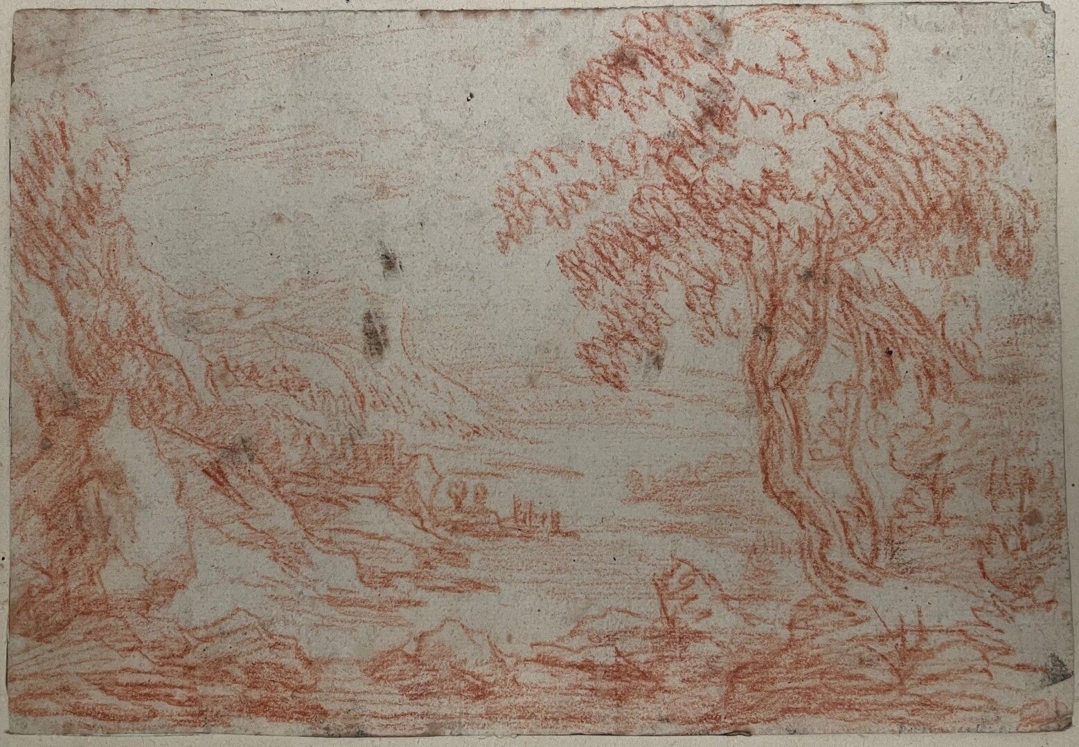 Null Schule des 18. Jahrhunderts

Landschaft

Sanguinisch

12,5 x 18,5 cm.