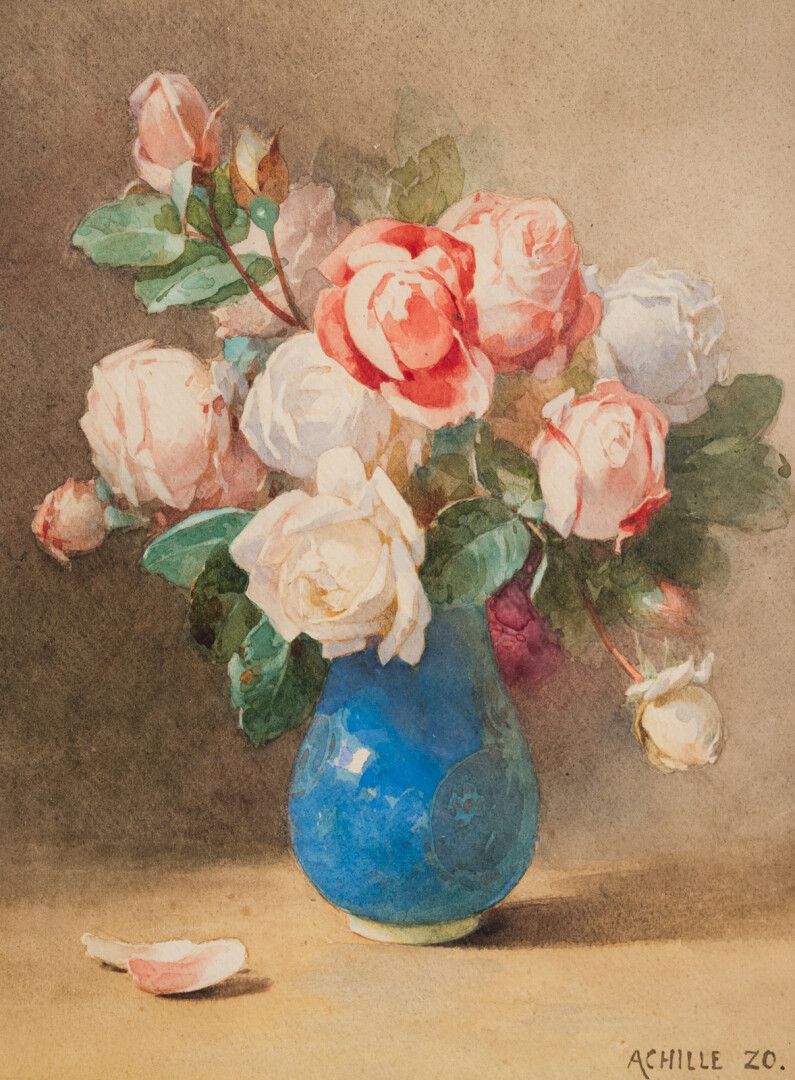 Null Achille ZO (1826-1901)

Bouquet de roses

Aquarelle sur papier, signé en ba&hellip;