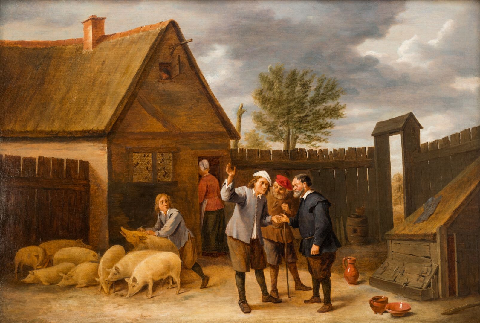 Null NORTHERN SCHOOL 17th century - entourage of TENIERS

Animated farmyard

Oil&hellip;
