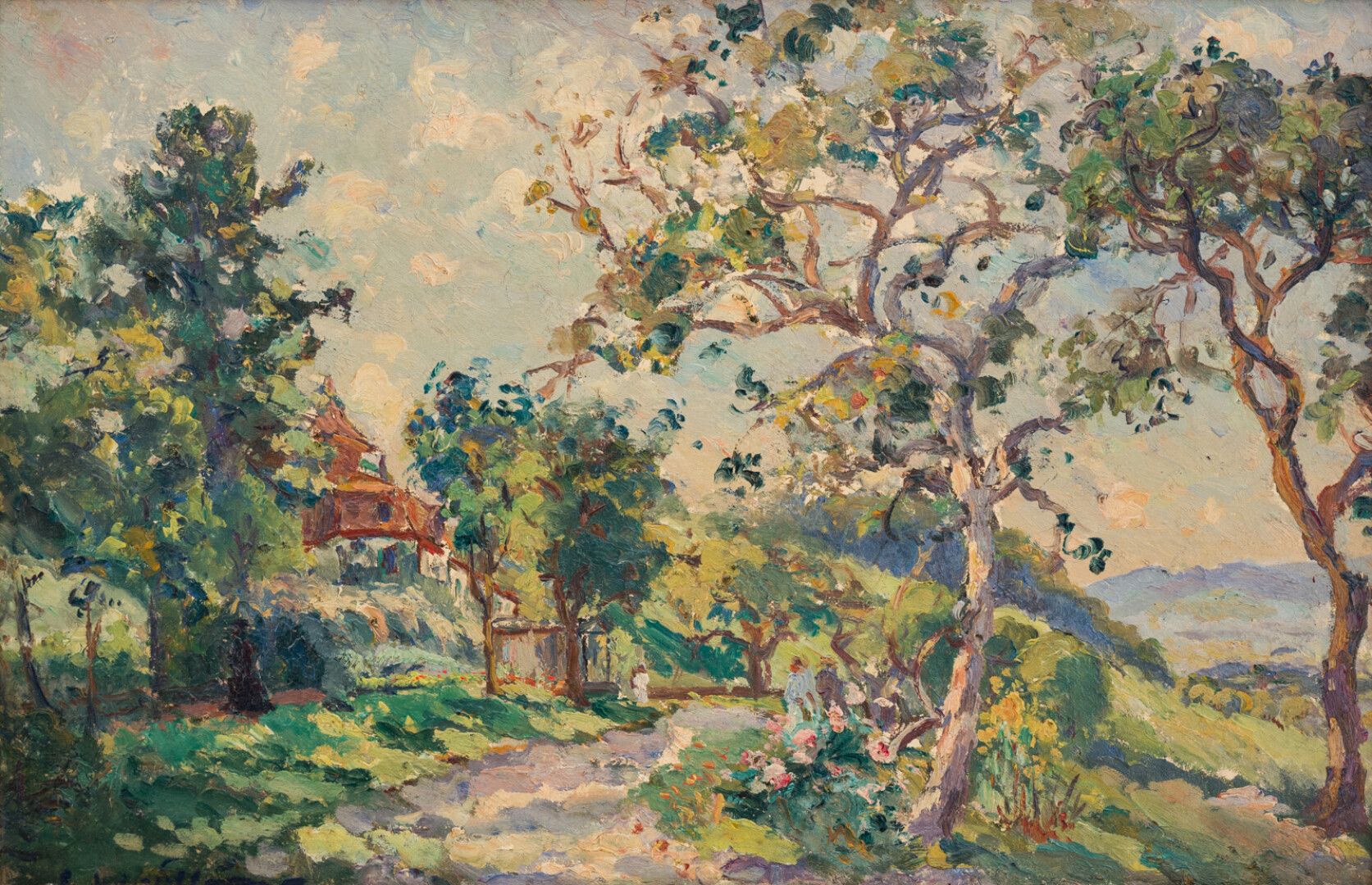Null Emmanuel DE LA VILLÉON (1858-1944)

Belebte Landschaft

Öl auf Panel, unten&hellip;