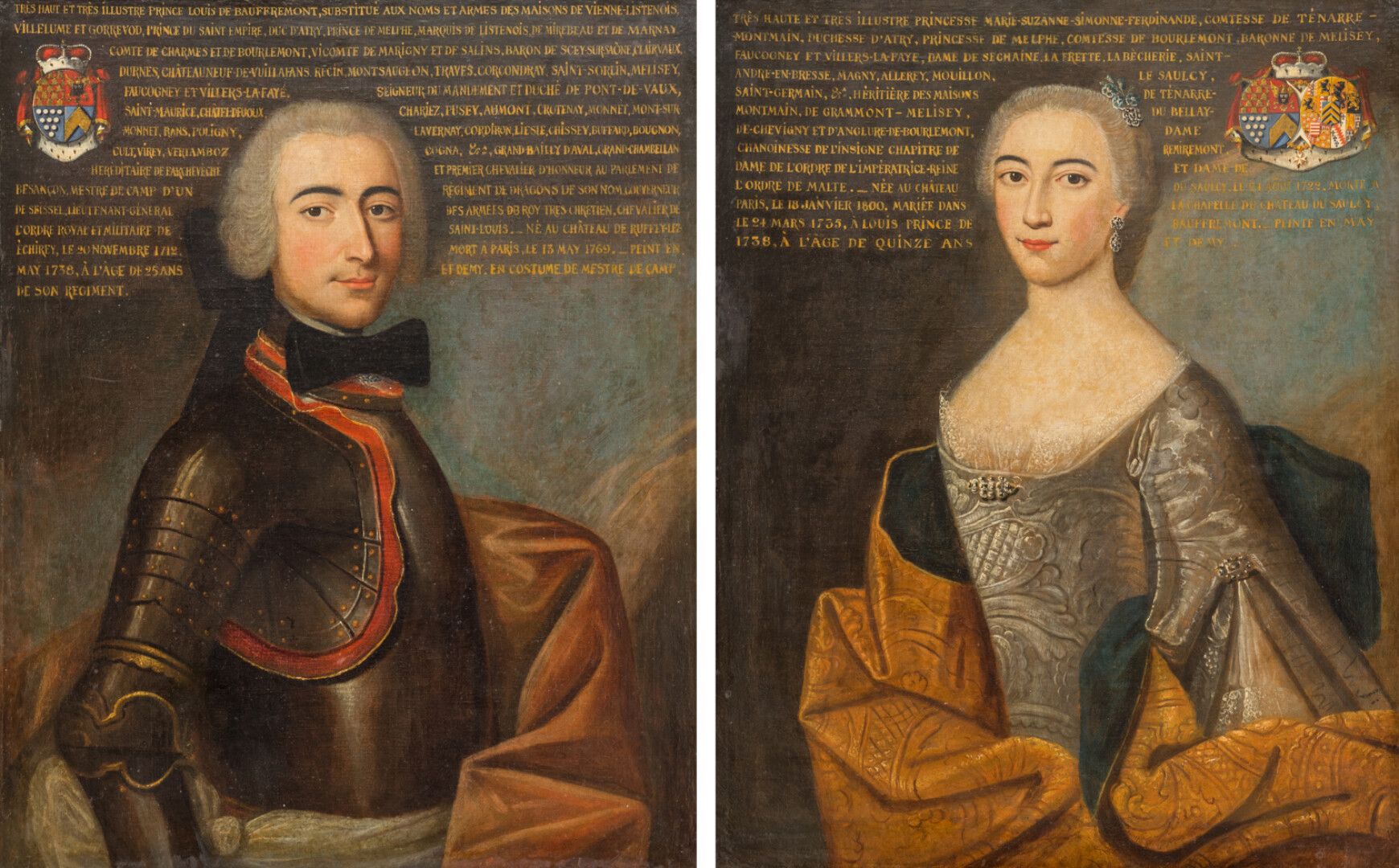 Null FRENCH SCHOOL IN THE MID 18th CENTURY

Pair of portraits:

- the Countess o&hellip;