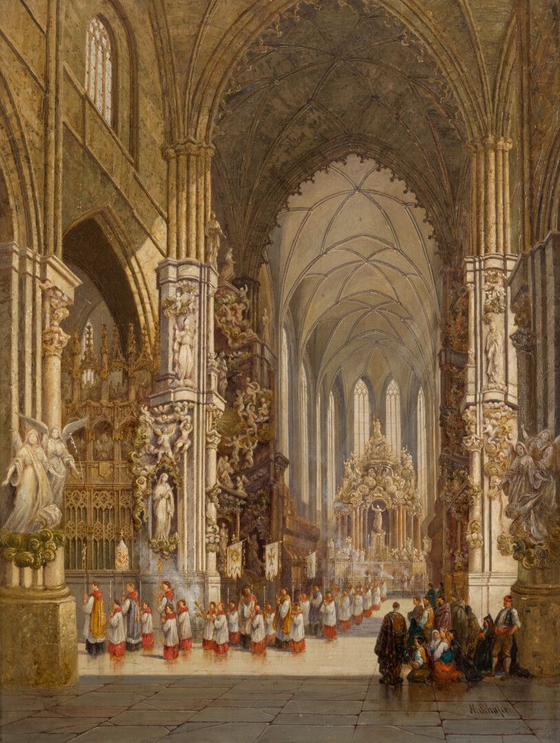 Null Henry Thomas SCHAEFER (1815-1873)

Cathedral of Toledo

Oil on canvas signe&hellip;