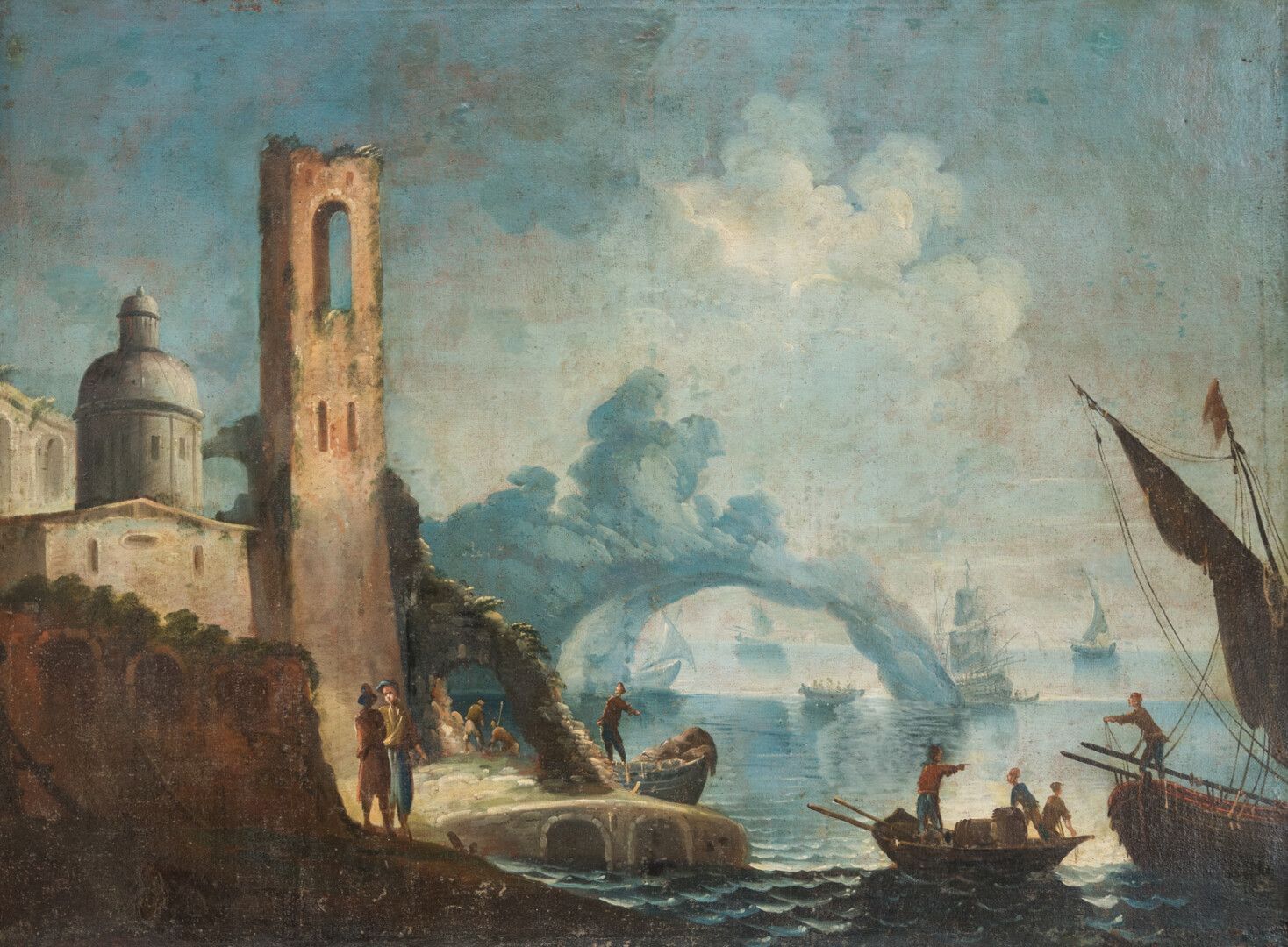 Null Seguace di LACROIX de MARSEILLE

Paesaggio di un porto

Olio su tela

102 x&hellip;