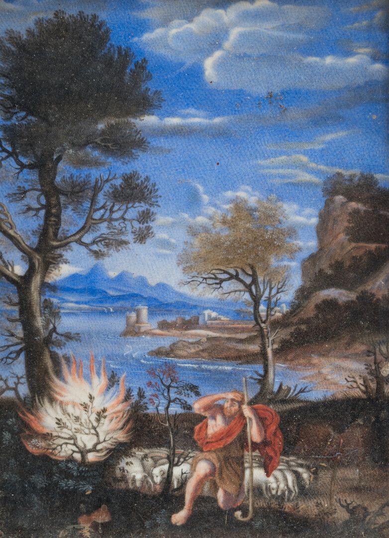 Null ITALIENISCHE SCHULE XVII.

Moses und der brennende Dornbusch

Pastell

11 x&hellip;