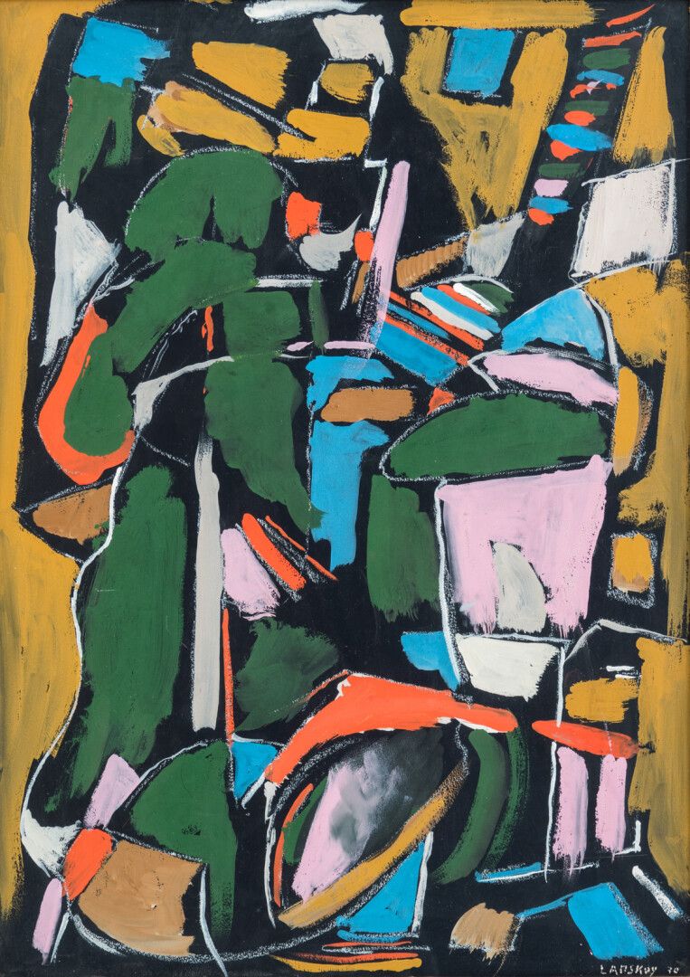 Null André LANSKOY (1902-1976)

Composición sobre fondo negro, 1970

Gouache sob&hellip;