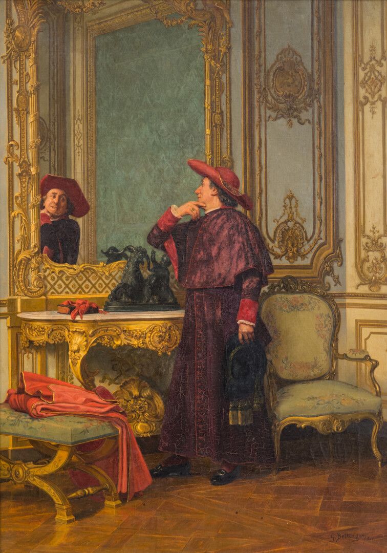 Null Gustave BETTINGER (1857-1934)

The vanity of the cardinal

Oil on canvas si&hellip;