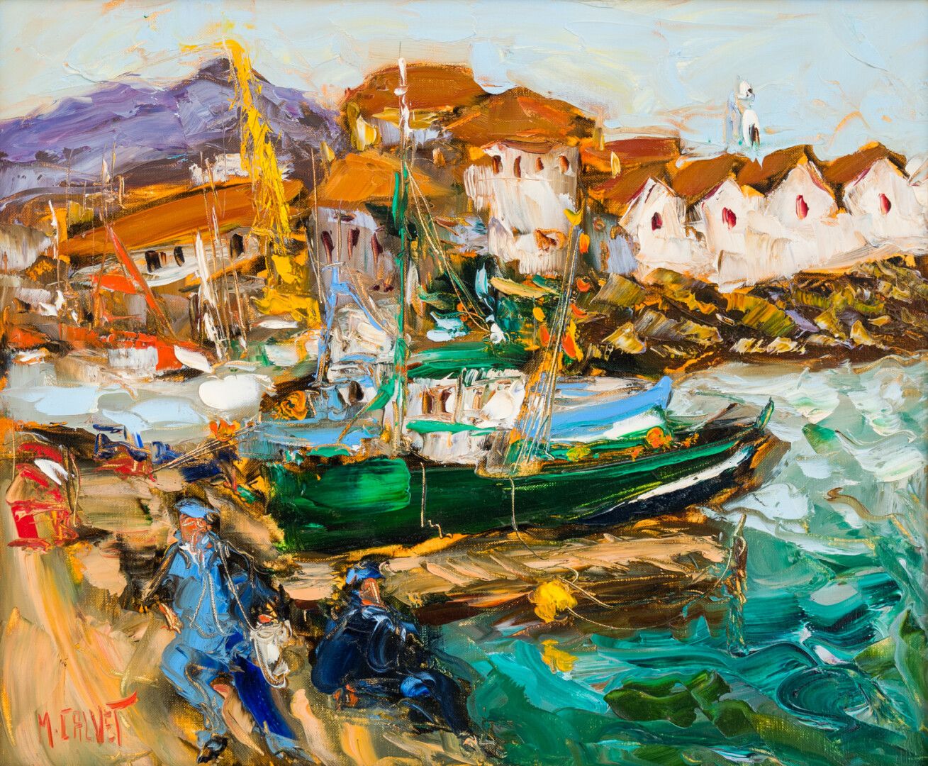 Null Michel CALVET (born in 1956)

The green trawl

Oil on canvas signed lower l&hellip;