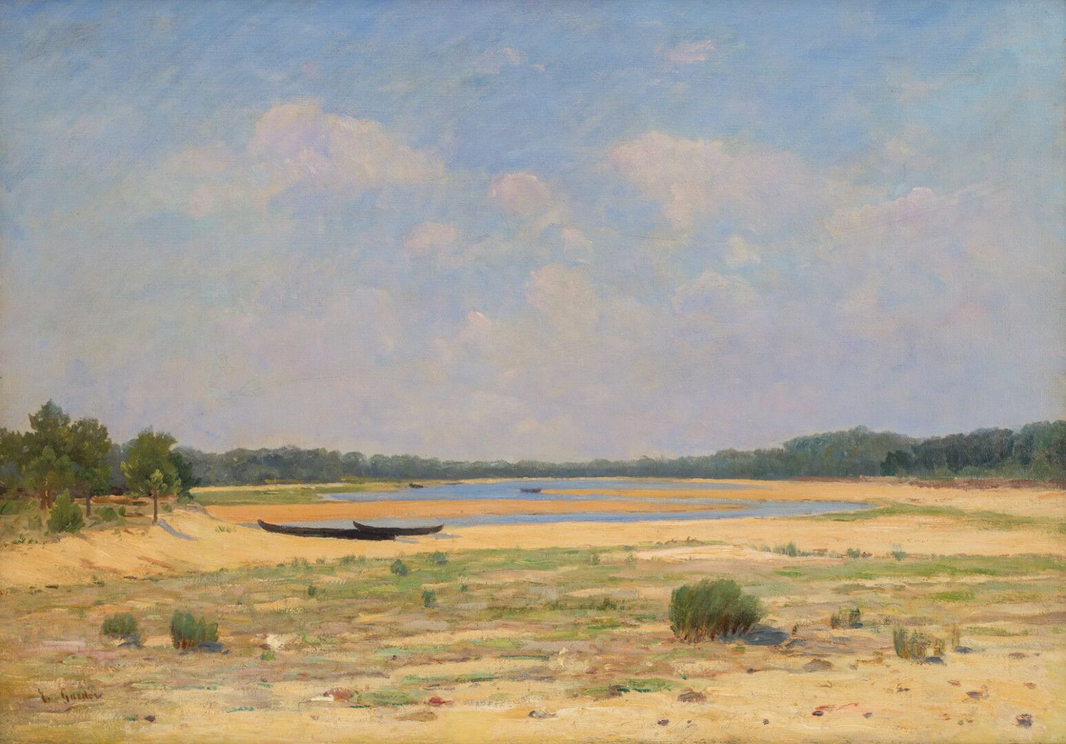 Null FRENCH SCHOOL XXth

Lake of Haussegor (Hossegor)

Oil on canvas with an ill&hellip;