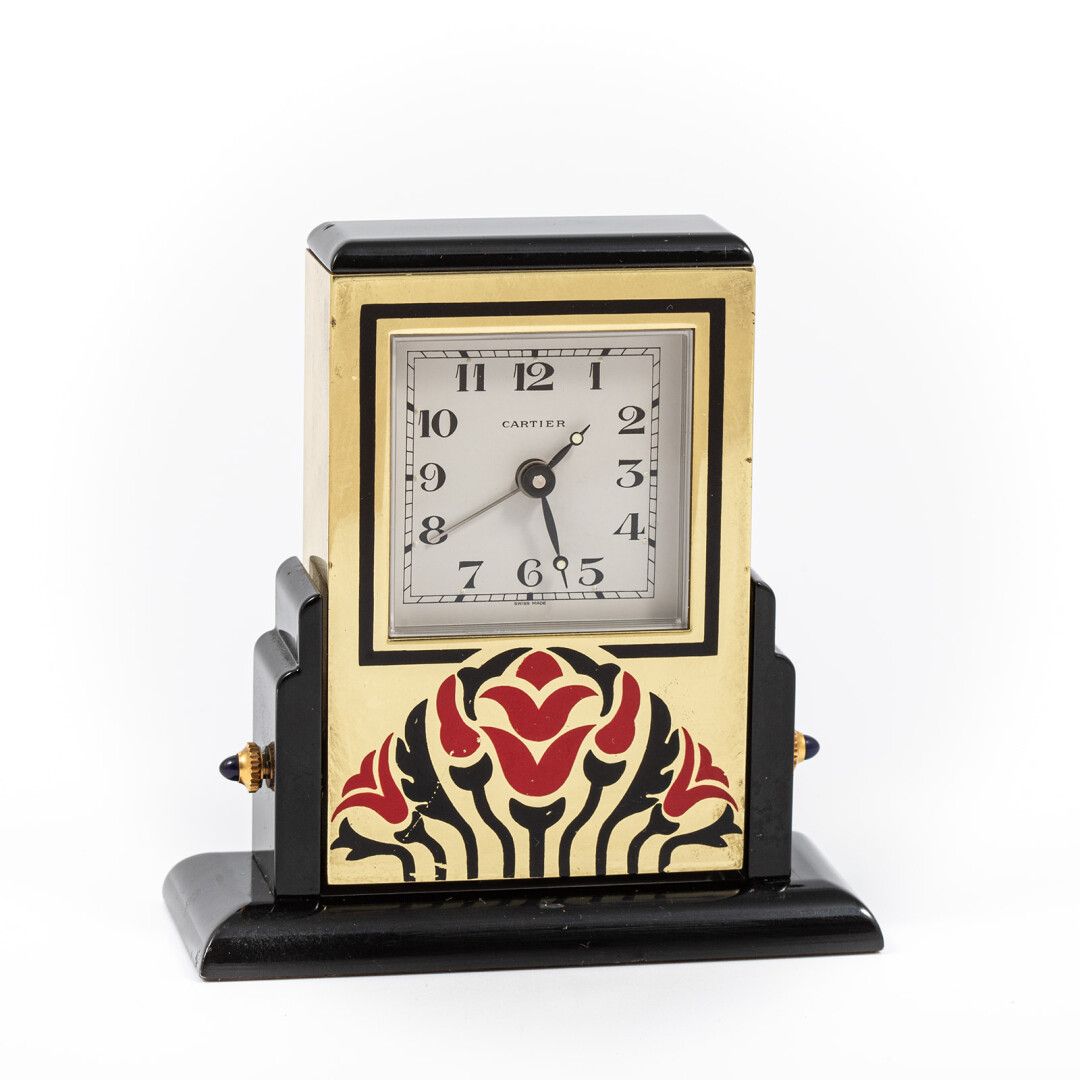Null Mosto de CARTIER 

Reloj despertador en metal dorado, esmaltado, movimiento&hellip;