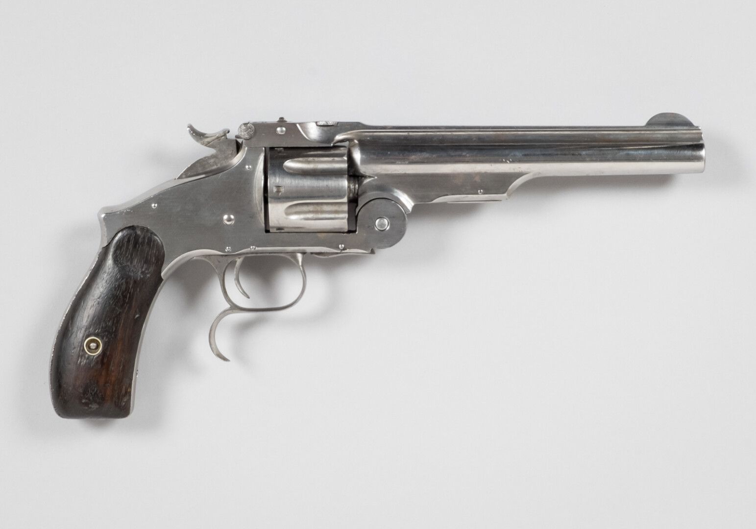 Null Grande revolver Smith & Wesson Russian Model 3a versione. Pistola bianca lu&hellip;