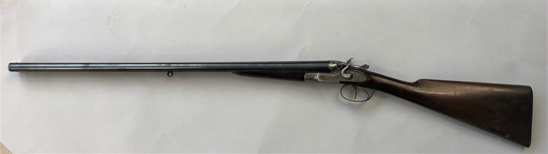 Null Nebeneinander liegendes Gewehr Kaliber 16/65 mit Hahn und Schlüsselöffnung &hellip;