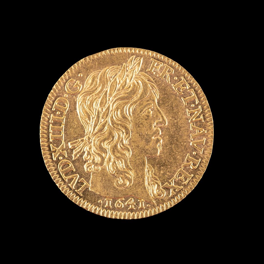 Null LOUIS XIII 

Louis d'or à la mèche longue 

1641 a Parigi 

Peso: 6,60 g - &hellip;