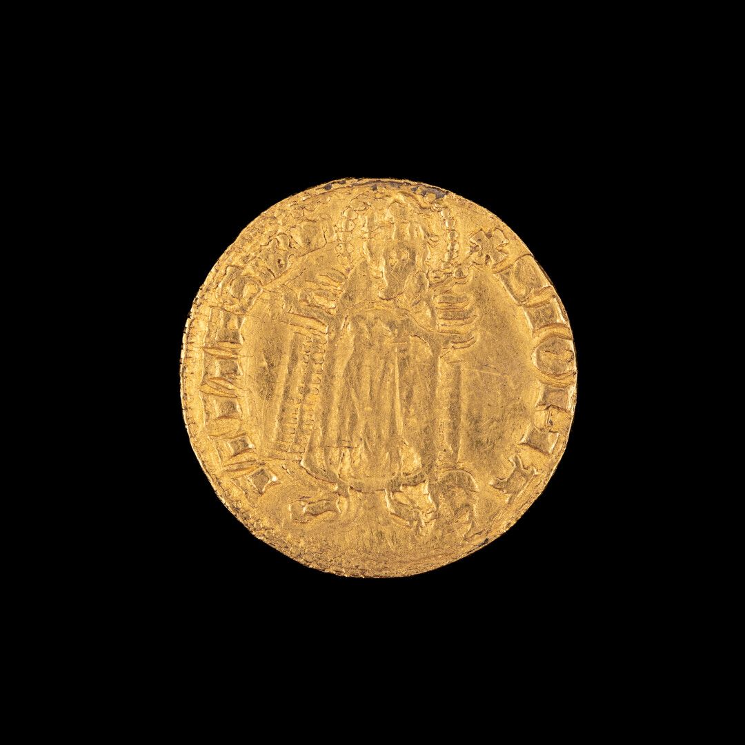 Null HUNGRÍA 

1 florín de oro 

Luis I el Grande ( 1342-1382) 

peso: 3,50 g