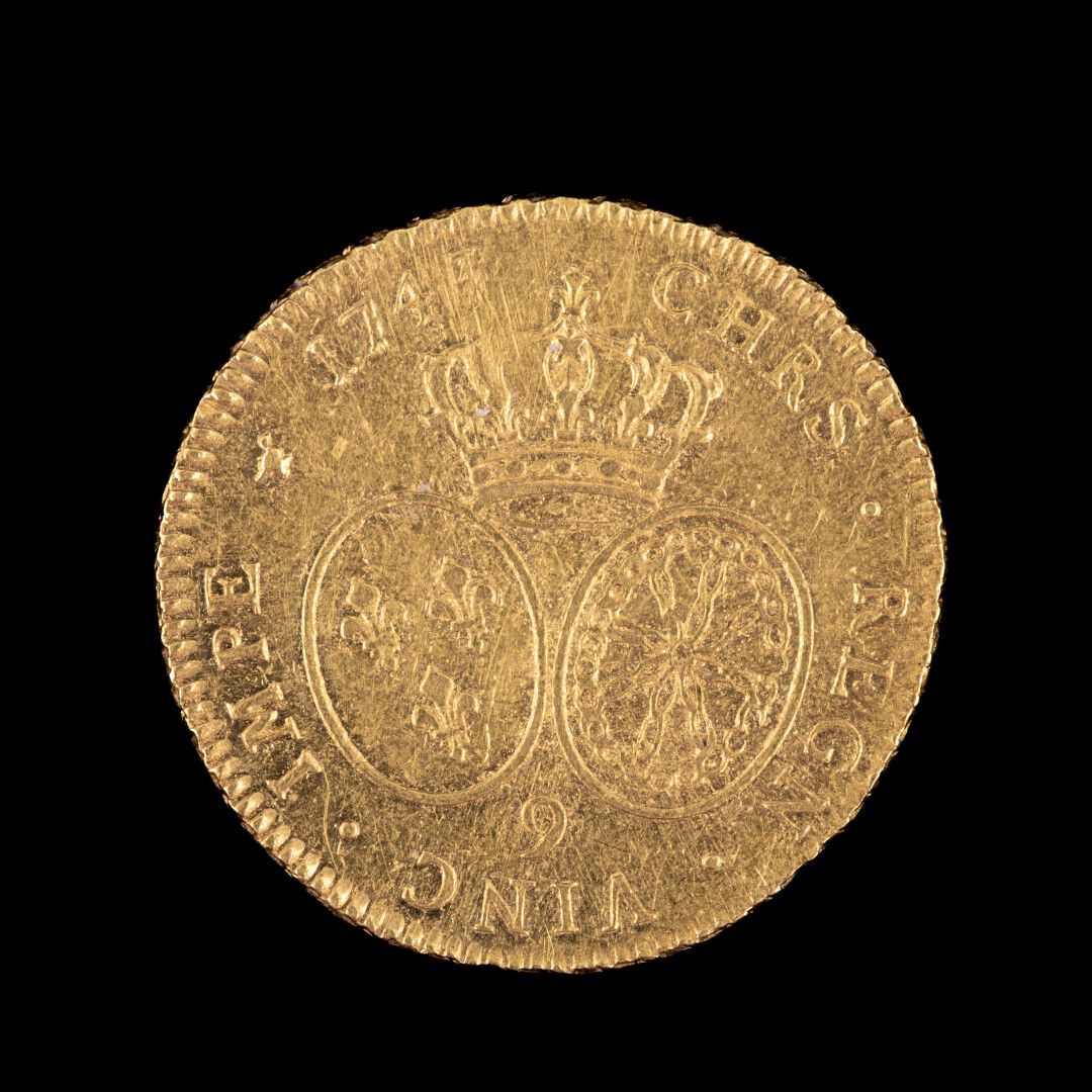 Null LOUIS XV 

Doppelter Louis mit goldener Augenbinde

1743 9 Rennes 

Gewicht&hellip;