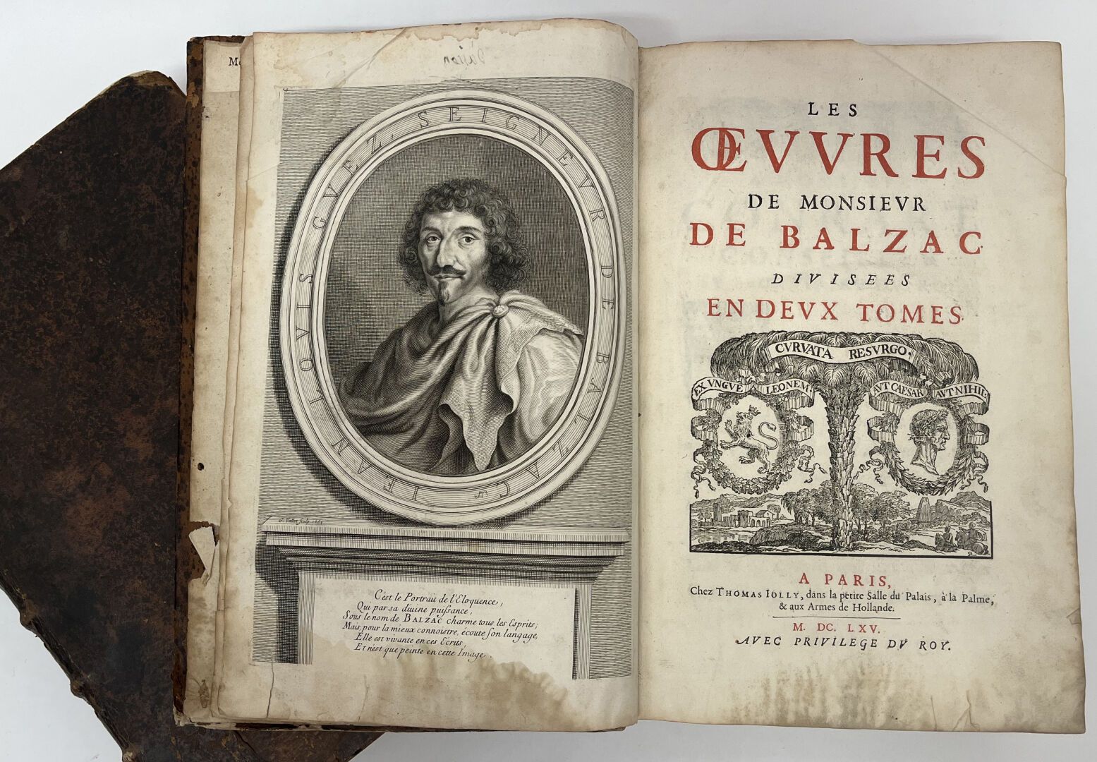 BALZAC (Jean-Louis GUEZ, seigneur de). LES OEUVRES. P., … | Drouot.com