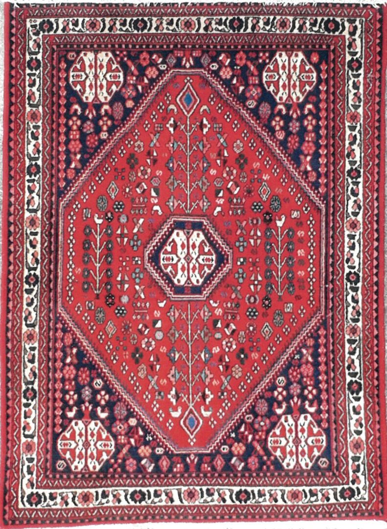 Null Carpet from Iran - Origin : Abadeh

Velvet : wool. Chains : cotton. 

150 x&hellip;