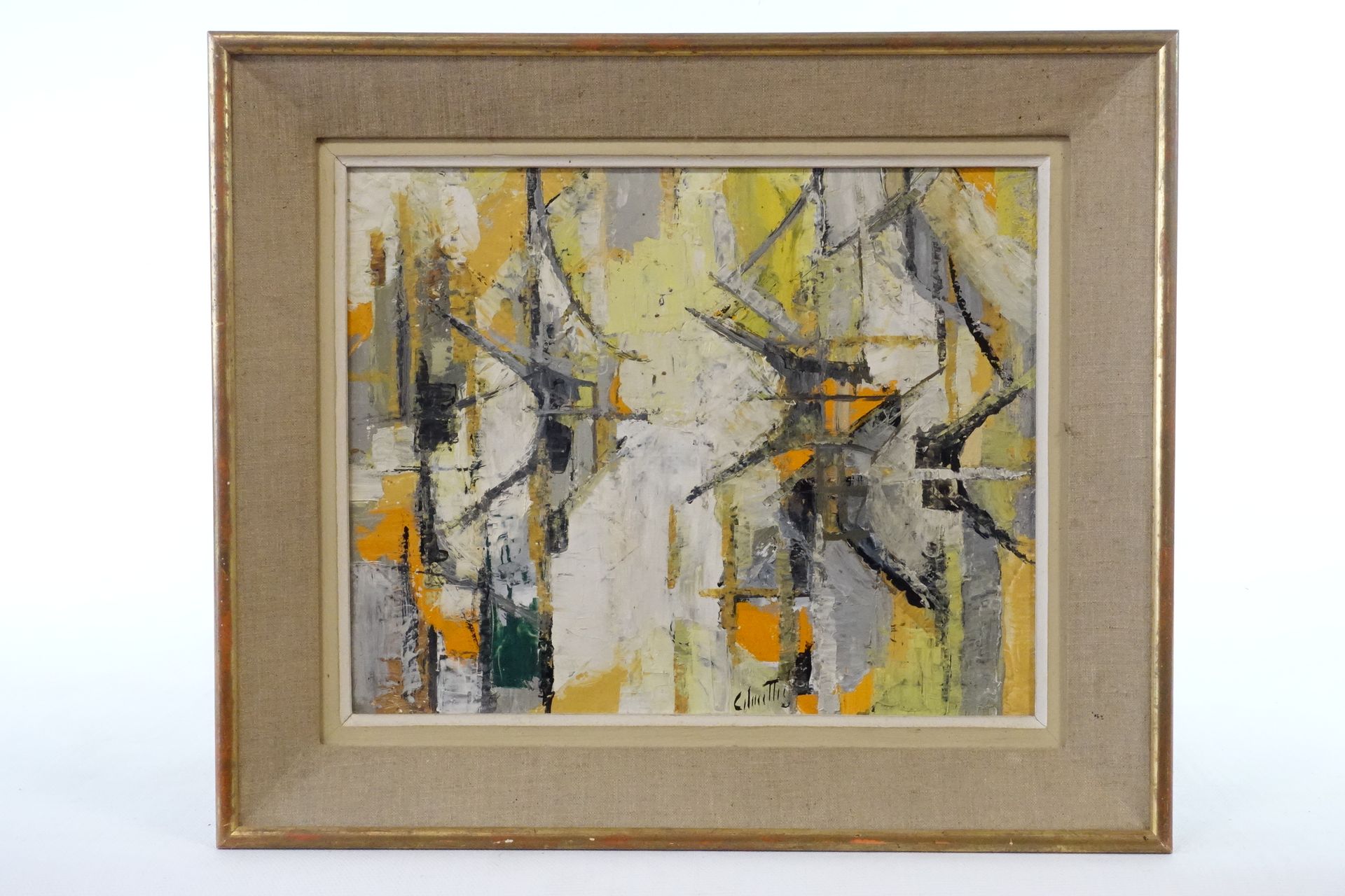 Null Jean Marie CALMETTES (1918-2007) Komposition, 1954.

Öl auf Leinwand, unten&hellip;