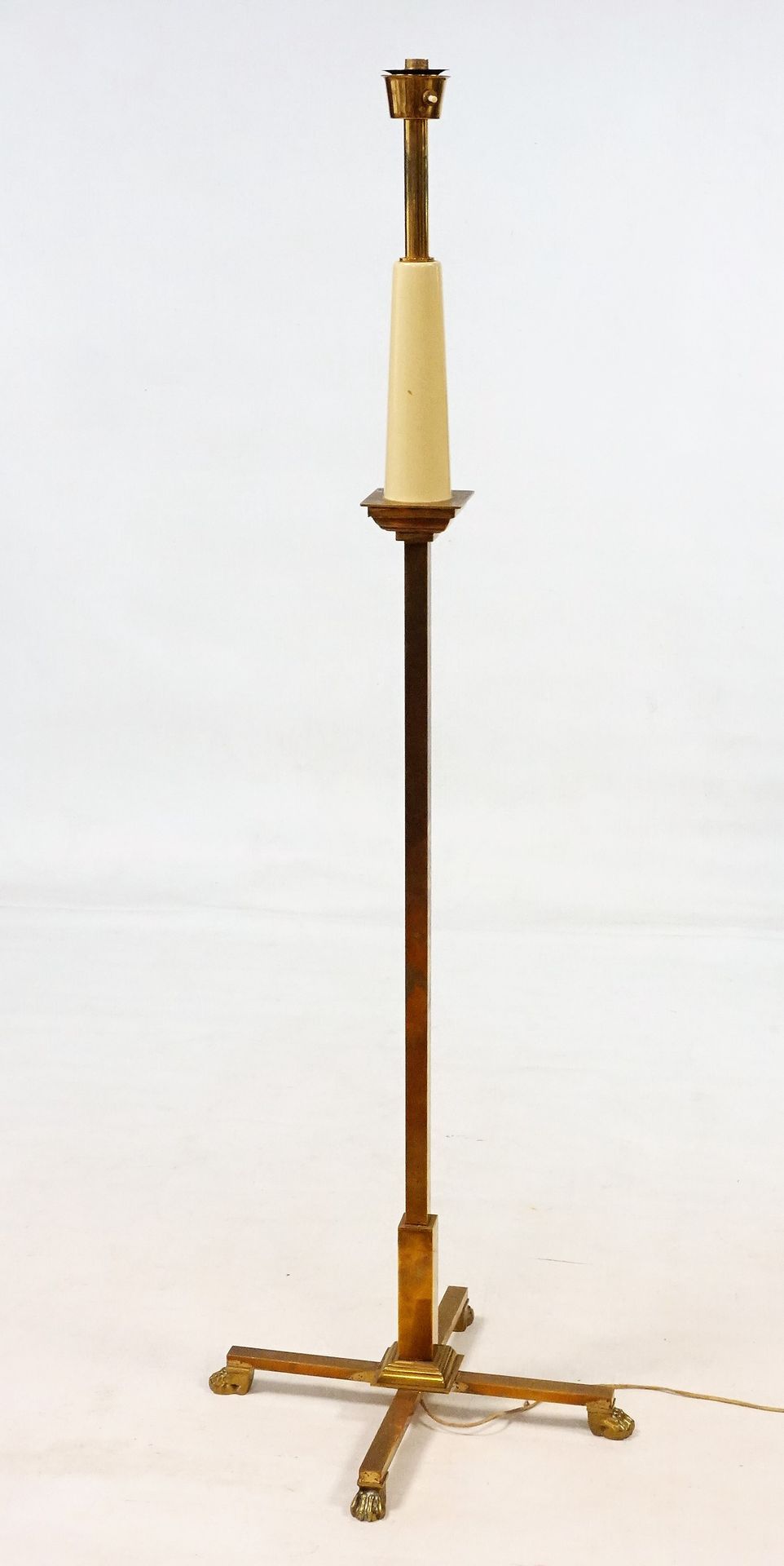 Null Im Geschmack des Hauses JANSEN - Stehlampe aus Bronze und Messing, teilweis&hellip;