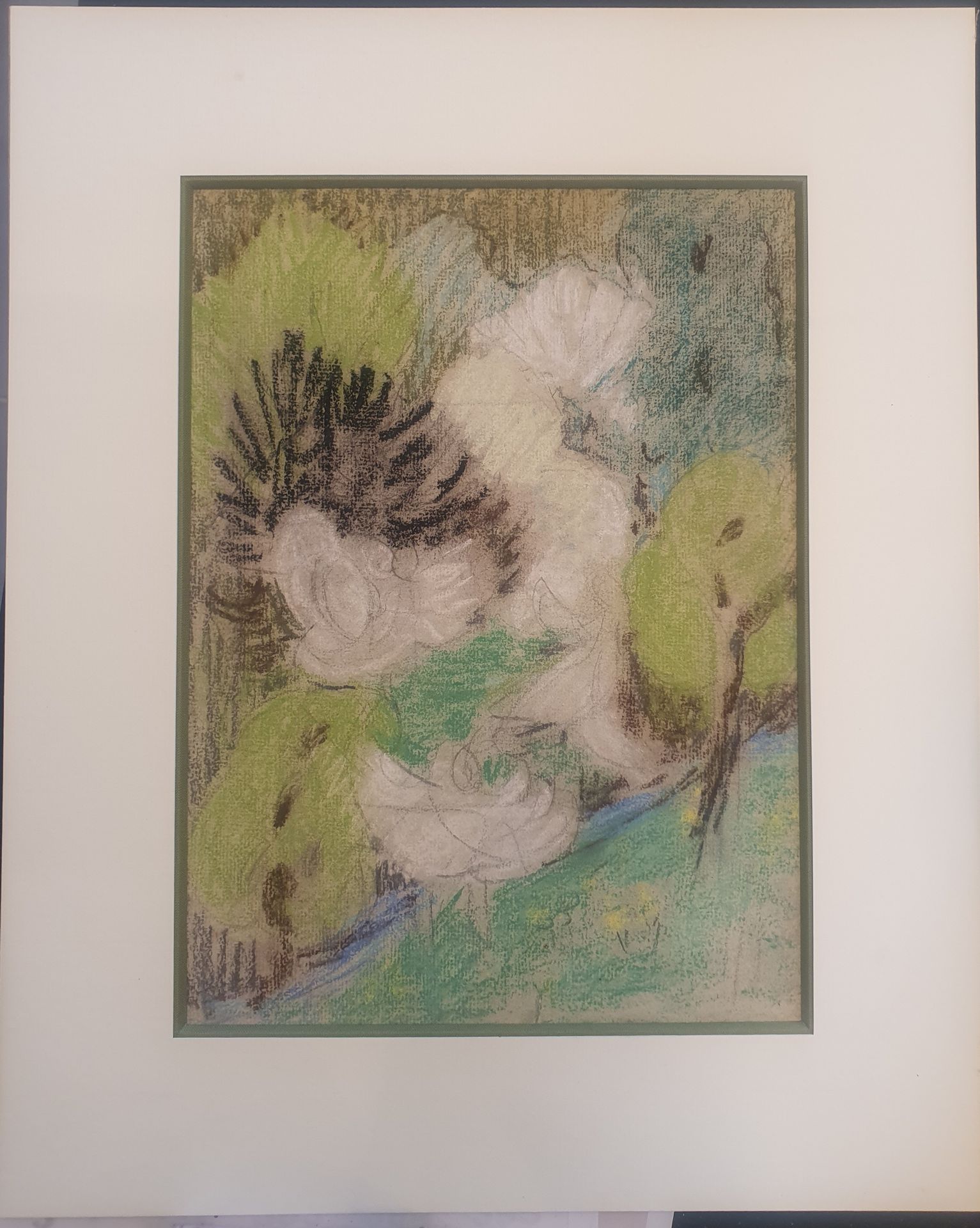 Null SERUSIER Marguerite (1879-1950), attribué à : "Les arbres", pastel et crayo&hellip;