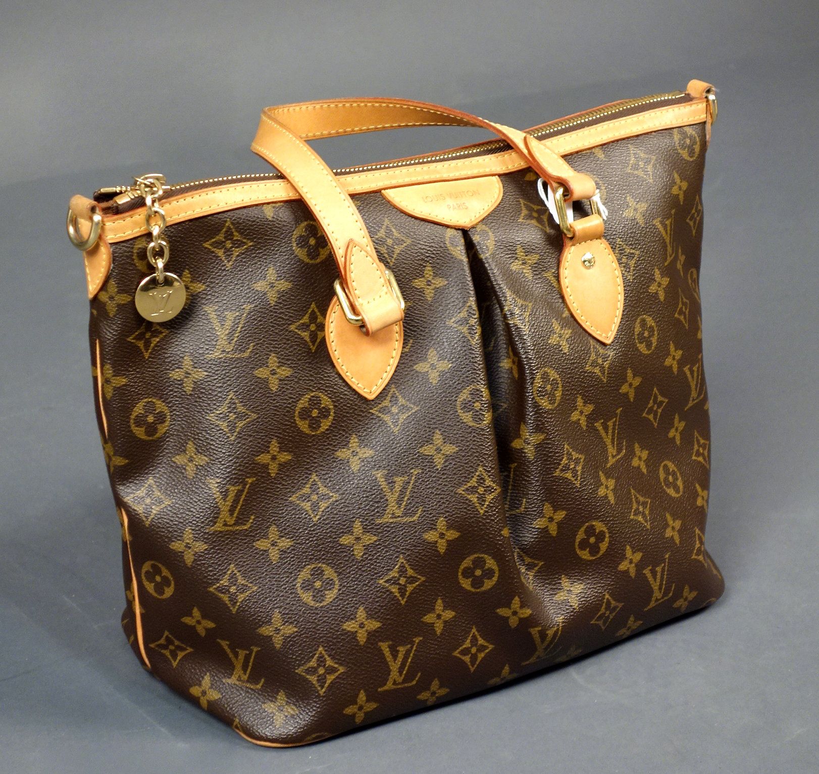 LOUIS VUITTON, Palermo handbag, signed on the handle, sh…