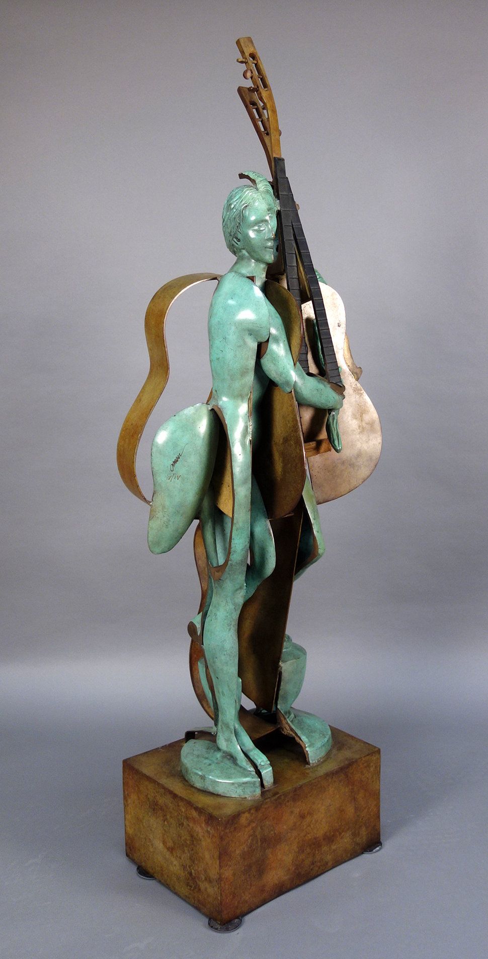 Null 阿尔曼（1928-2005），费尔南德斯-阿尔曼（Fernandez ARMAN dit），"L'Amica di Picasso"，青铜，带有绿色和&hellip;