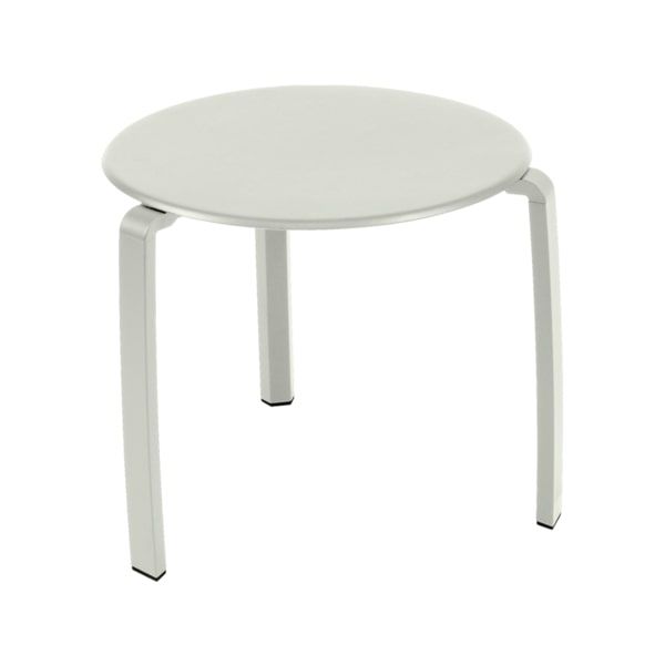 Null FERMOB, PASCAL MOURGUE, Alizé咖啡桌，铝制底座和桌面，粘土灰色

高：43厘米，深：48厘米