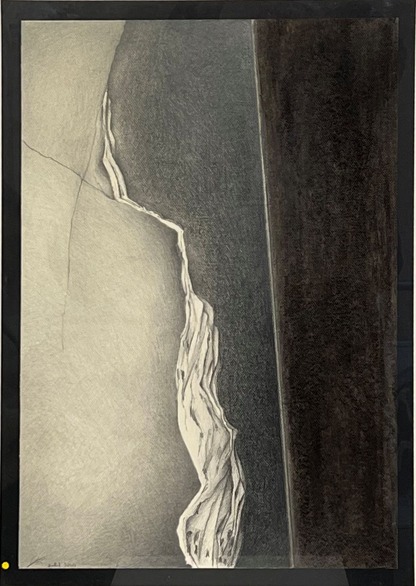 Null Christian ODDOUX (1947-2022), "Composizione", grafite e carboncino firmato &hellip;