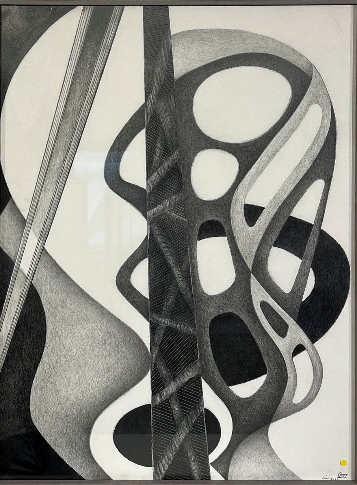 Null Christian ODDOUX (1947-2022), "Composition", graphite signed and dated 2014&hellip;