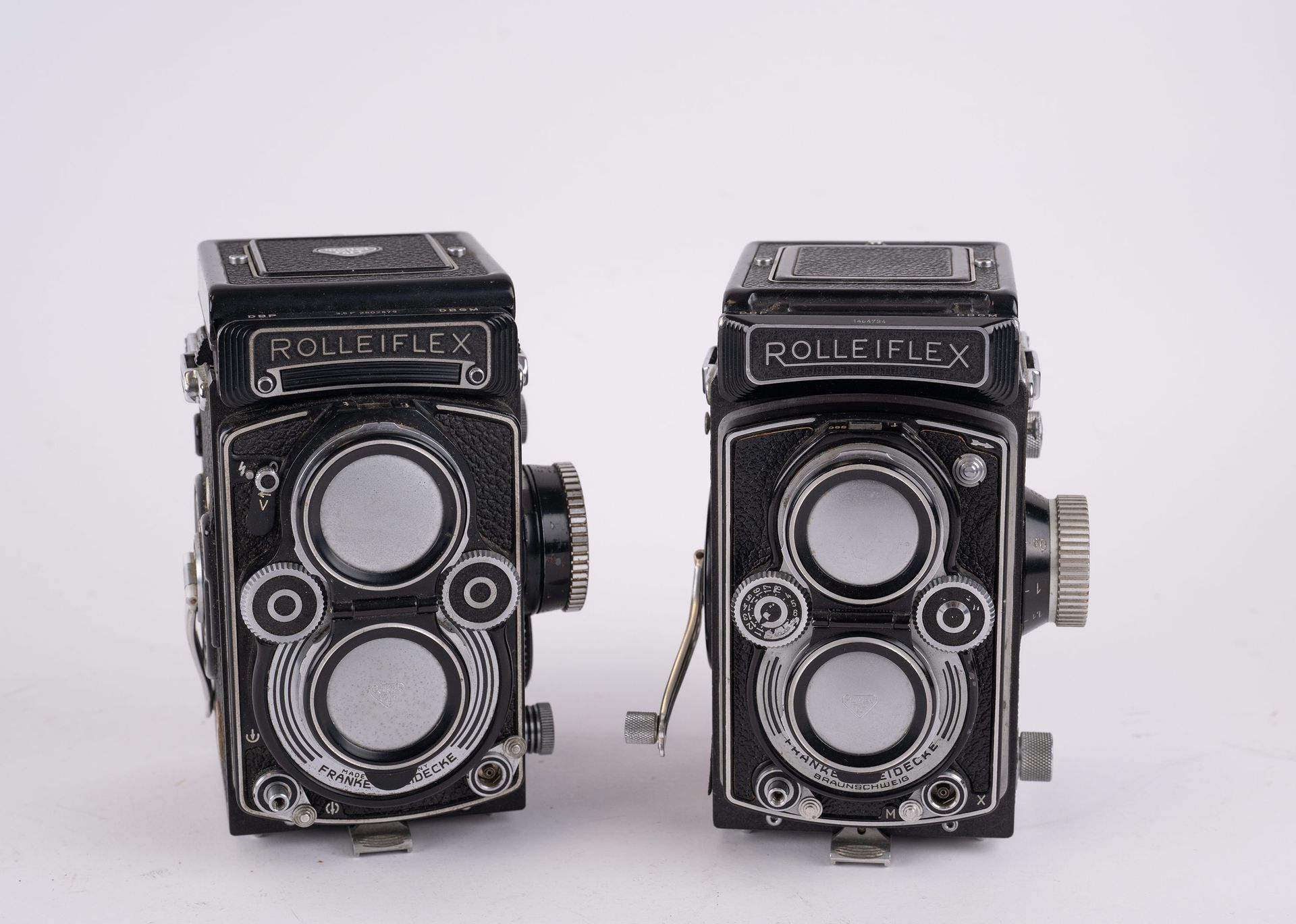 Null ROLLEIFLEX, Deux appareils photographiques Francke Heidecke, avec chacun ob&hellip;
