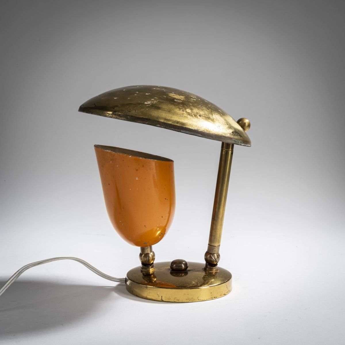 Null Italie, Lampe de table / applique, années 1950, H. 17 - 28 cm, D. 16,5 cm. &hellip;