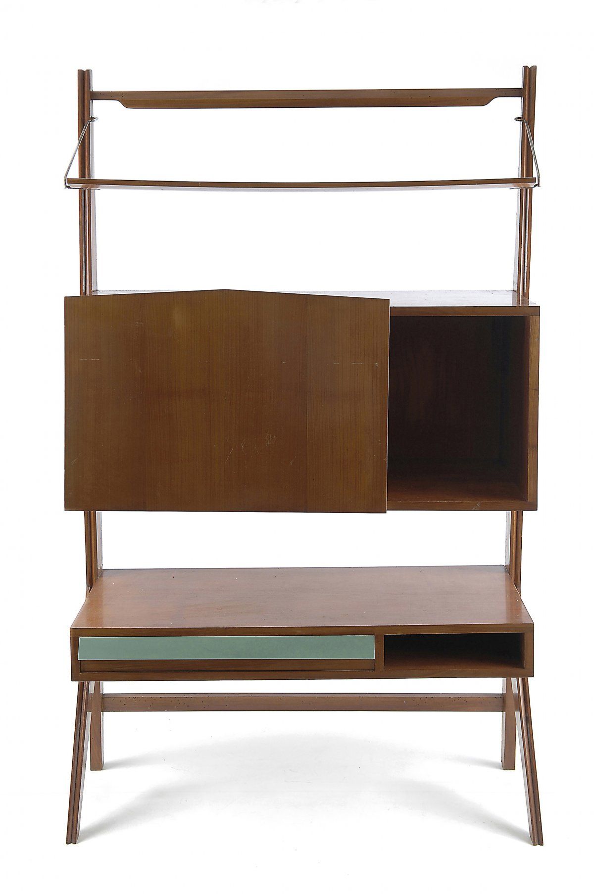 Null Italia, Secretario, c1952, H. 179 x 106 x 39 cm. Construcción en madera. Ma&hellip;