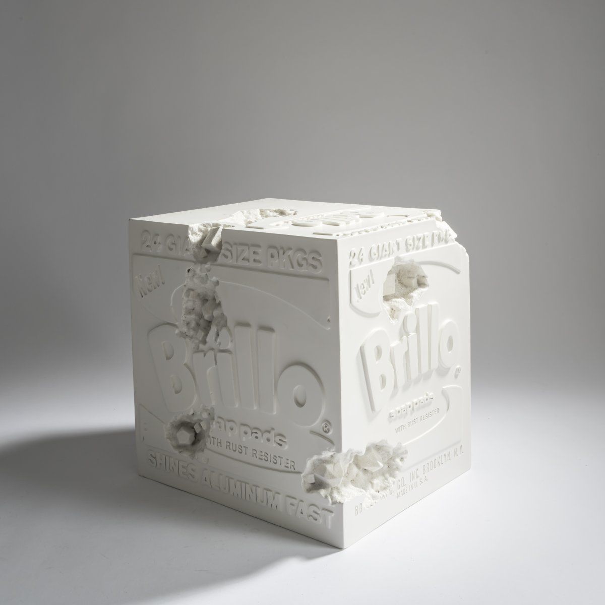 Null Daniel Arsham (1980 Cleveland, Ohio), "Eroded Brillo Box", 2020, Multi-Guss&hellip;