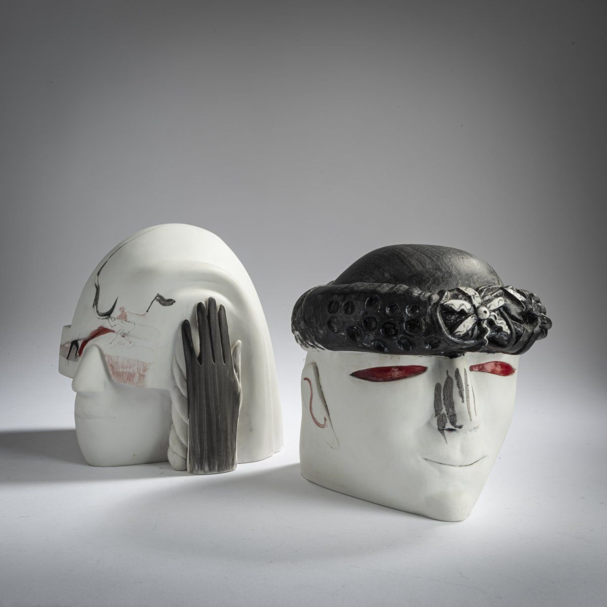Null Joachim Schmettau (1937 Bad Doberan), "Brautpaar", 1985, porcelana bizcocha&hellip;