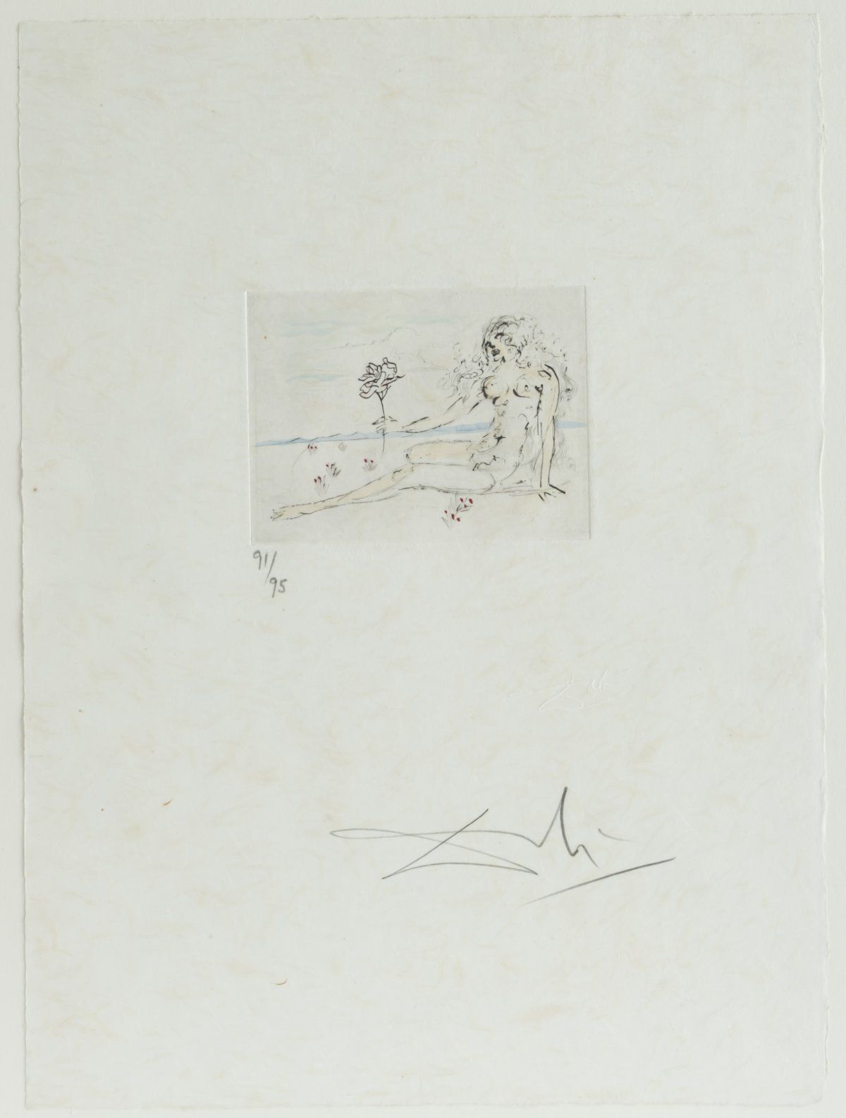 Null 萨尔瓦多-达利（1904年菲格雷斯-1989年同上），"Petits Nus d'Apollinaire"，1967年，日本纸上的彩色蚀刻画。8.9 &hellip;
