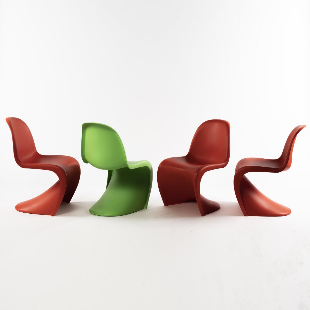 Null Verner Panton , 4 'Panton' chairs, 1962/67, H. 82 x 50 x 64 cm. Made by Vit&hellip;