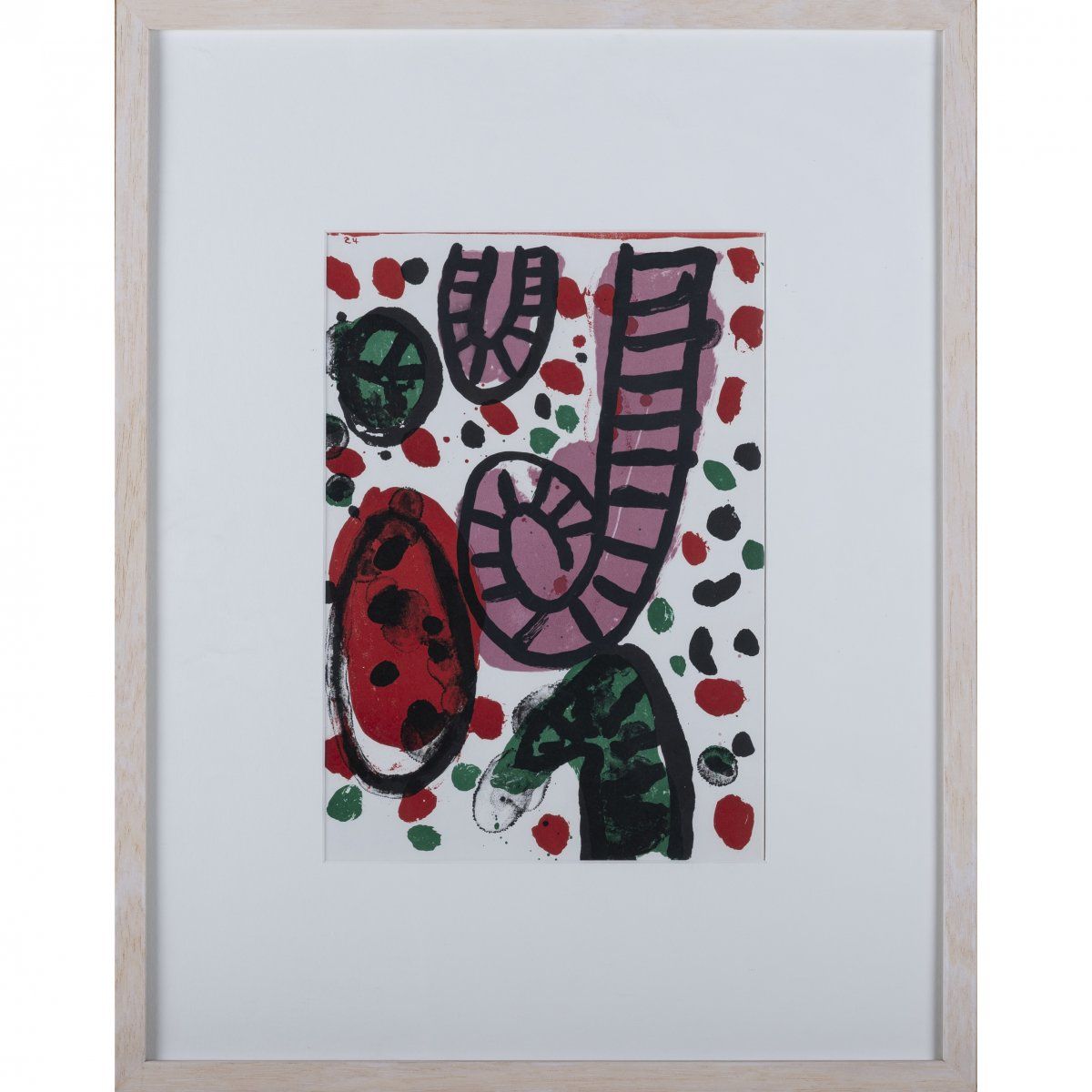 Null 阿兰-戴维（1920年-2014年赫特福德），《无题》选自《一分钱的生活》，1964年，梭织纸彩色石版画。39.0 x 27.0厘米（垫子剪裁），68&hellip;