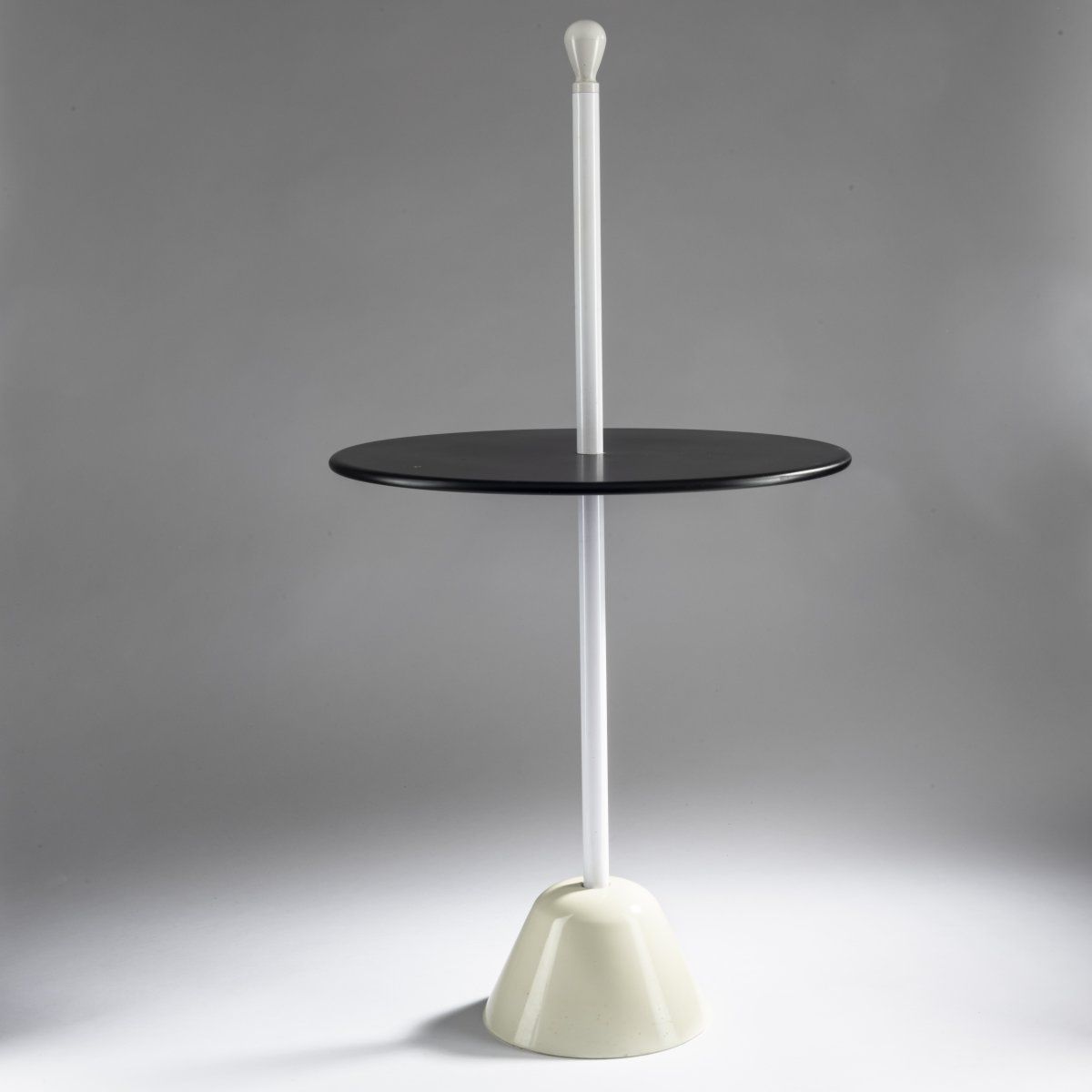 Null Achille Castiglioni, 'Servomuto' side table, 1974, H. 86 cm, Ø 44.5 cm. Mad&hellip;