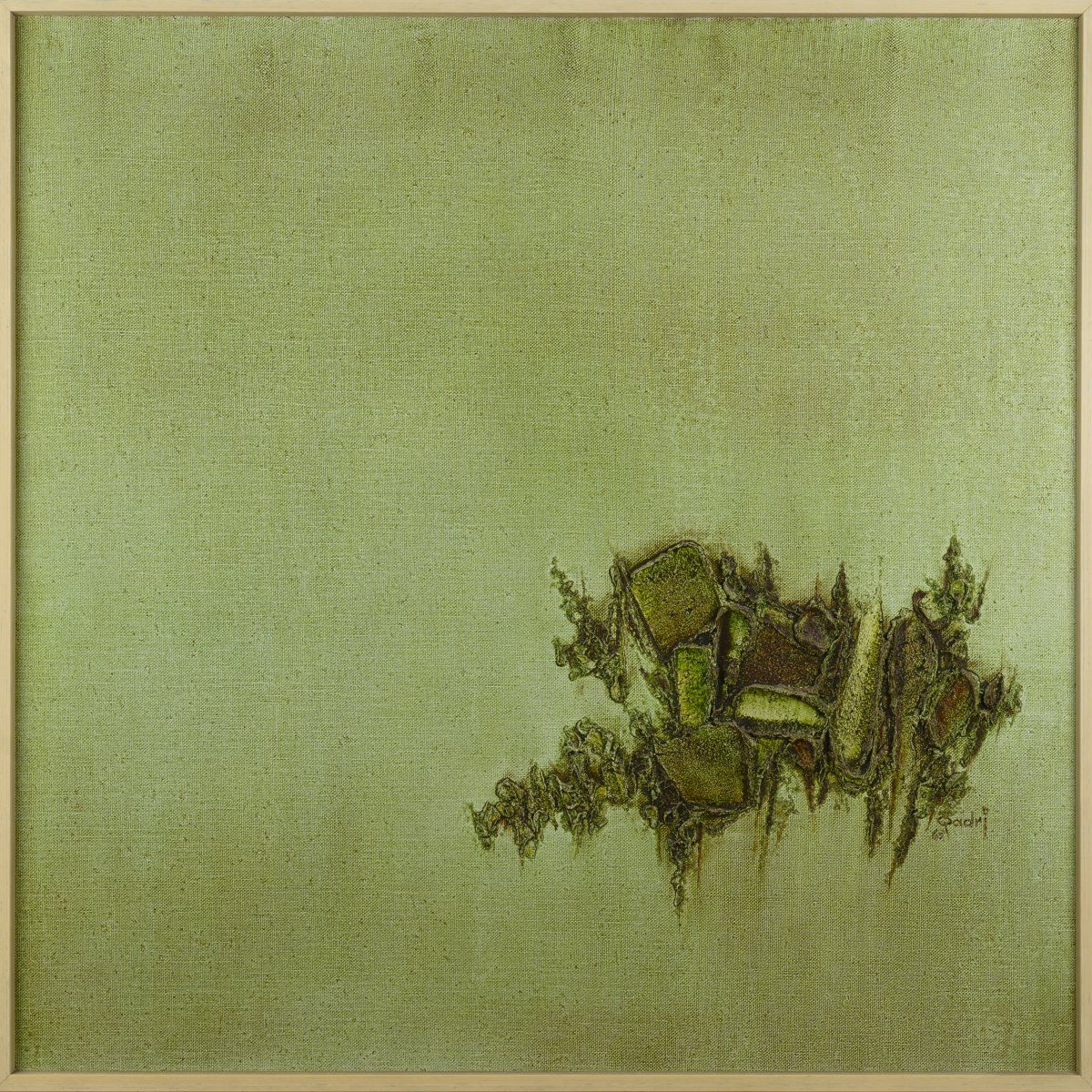Null Sohan Qadri (1932年印度旁遮普省 - 2011年加拿大多伦多), "Umber Whisper III", 1968, 布面油画。10&hellip;