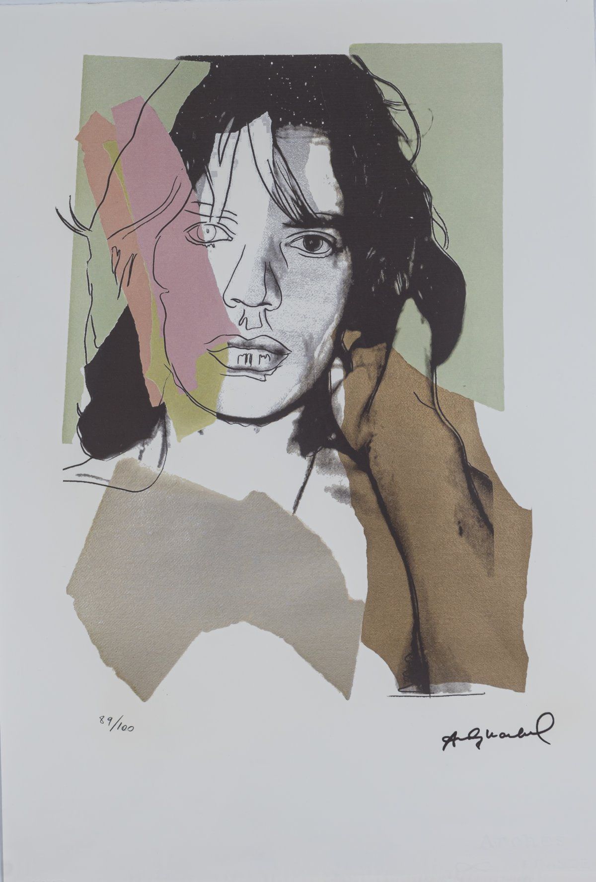 Null Andy Warhol (1928 Pittsburgh - 1987 New York) (nach), Plakat nach 'Mick Jag&hellip;