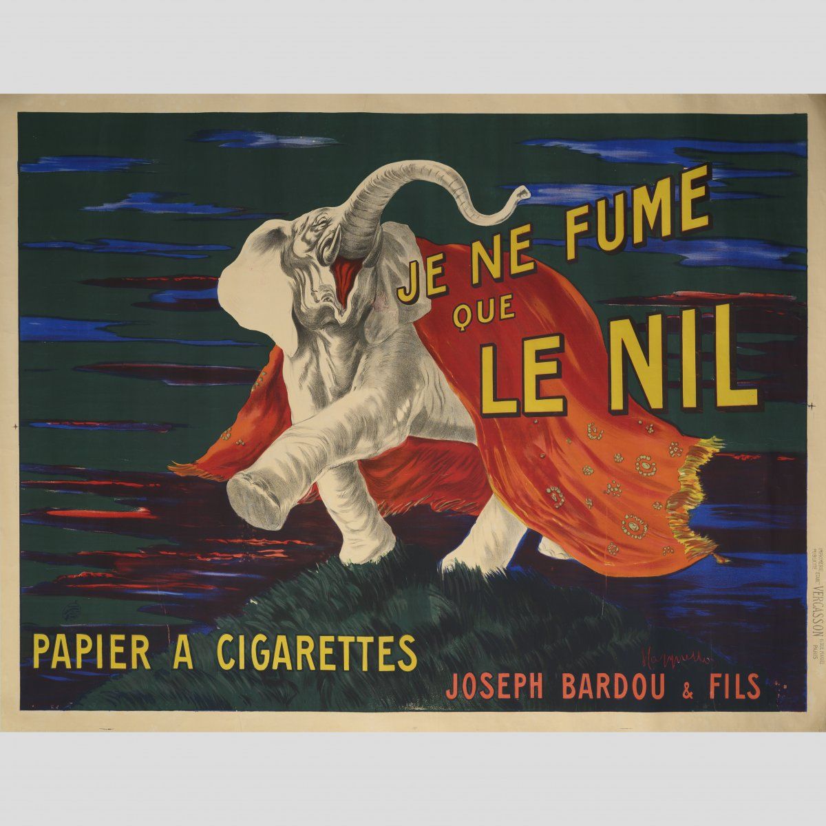 Null Leonetto Cappiello (1875 Livorno - 1942 Cannes), "Je Ne Fume Que Le Nil (Pa&hellip;