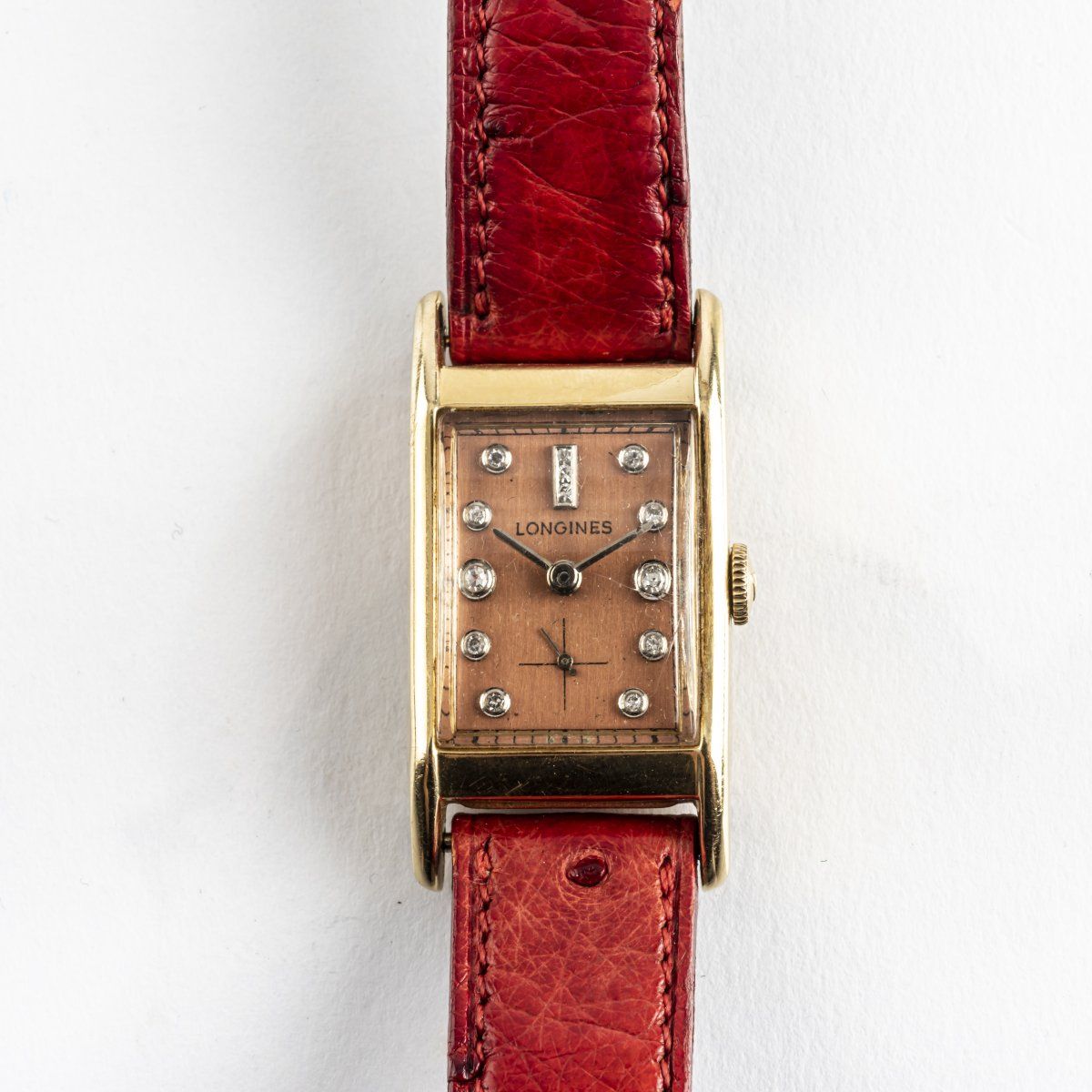Null Longines Wittnauer, Saint-Imier, reloj de señora Art Decó Cocktail, años 50&hellip;