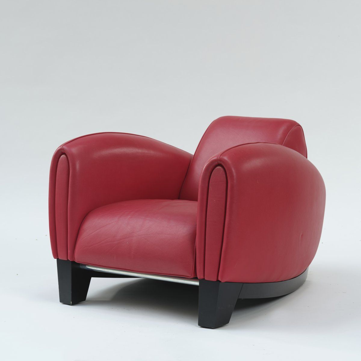 Null Franz Romero, Armchair 'DS 57', c. 1980, H. 66 x 91 x 100 cm. Made by DeSed&hellip;