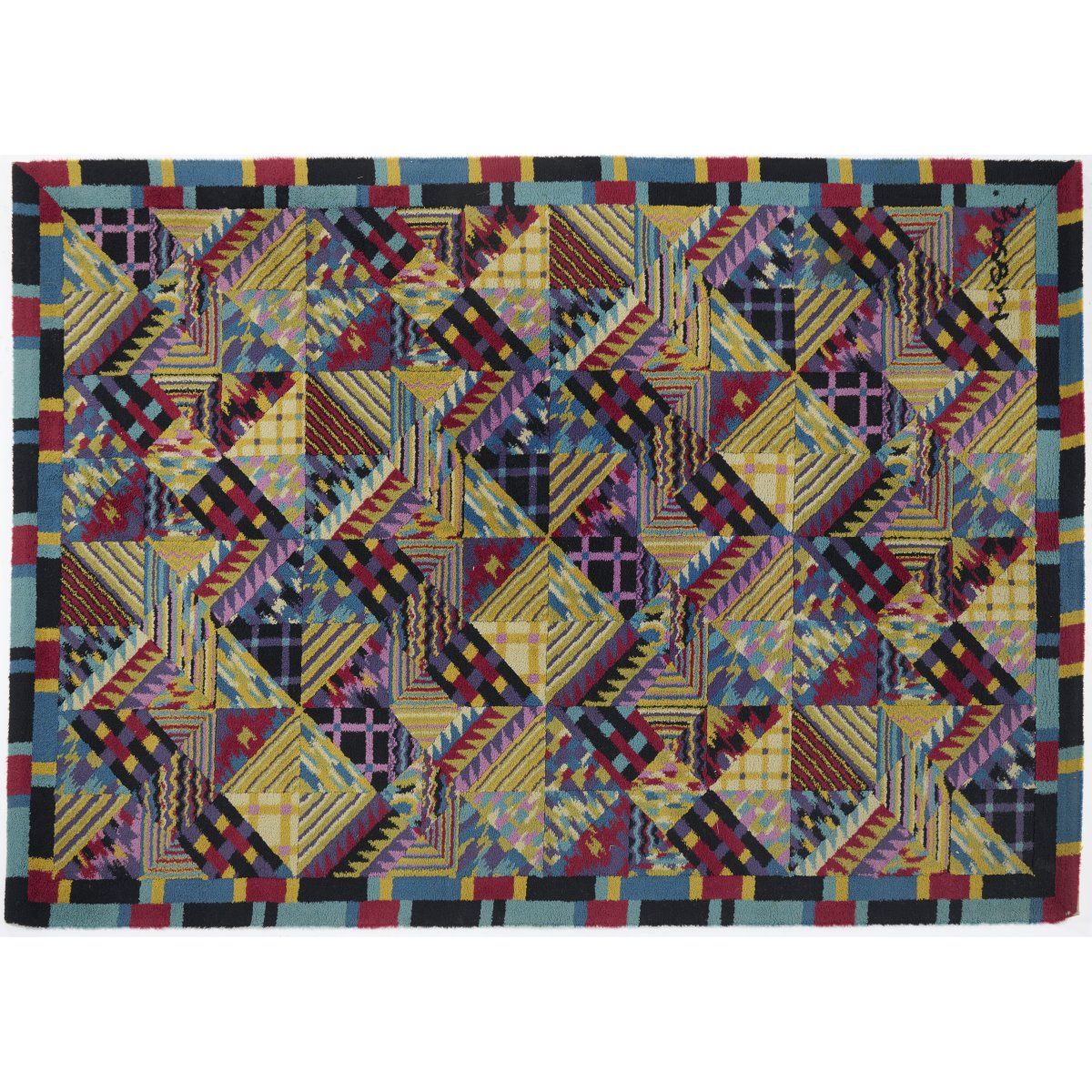 Ottavio Missoni Carpet 'Sirio', 1980s
237 x 166 cm. 
Made by T&J Vestor, Golasec&hellip;