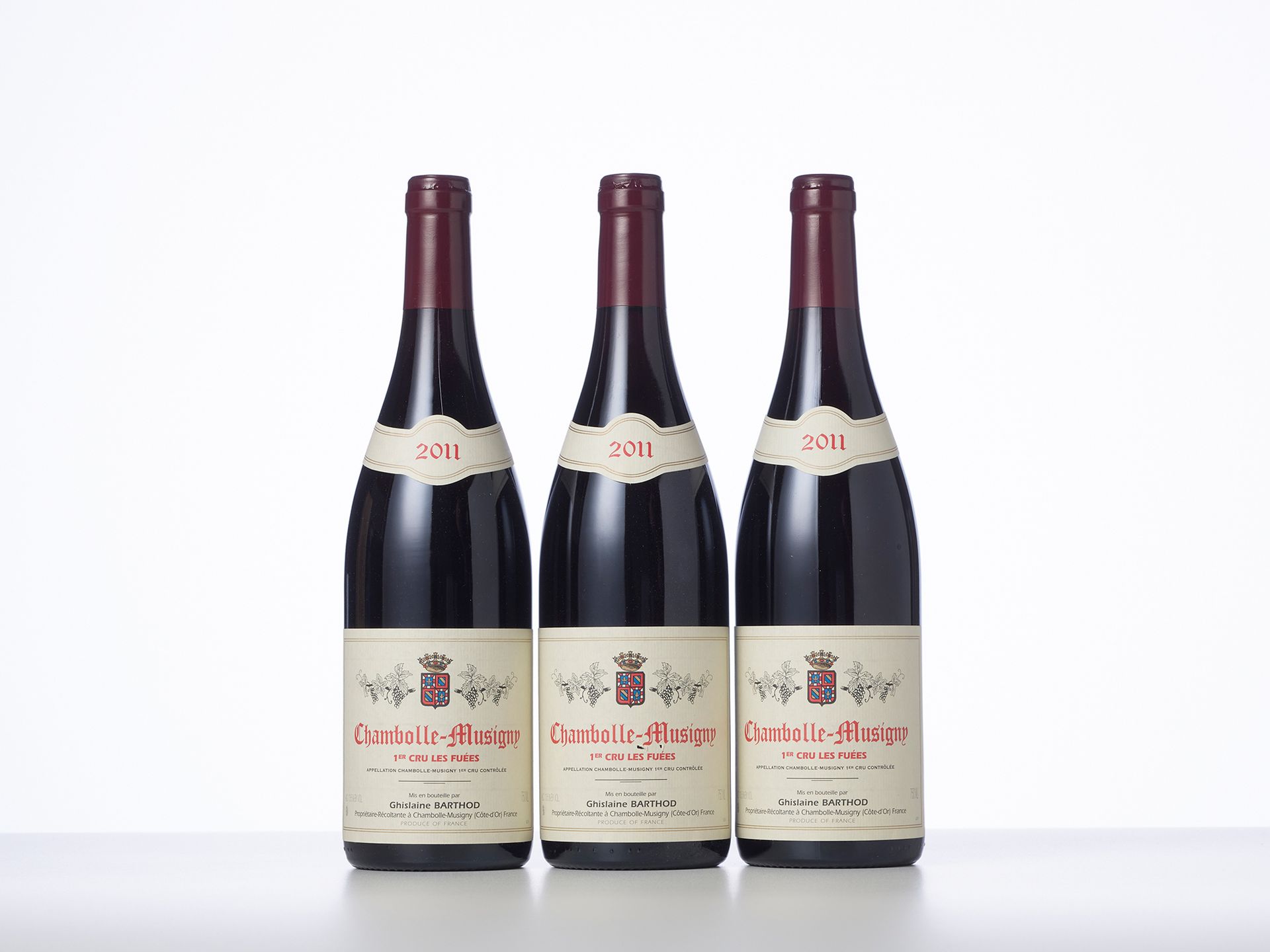 Null 3 Bouteilles CHAMBOLLE-MUSIGNY LES FUEES (1° Cru) 

Année : 2011 

Appellat&hellip;