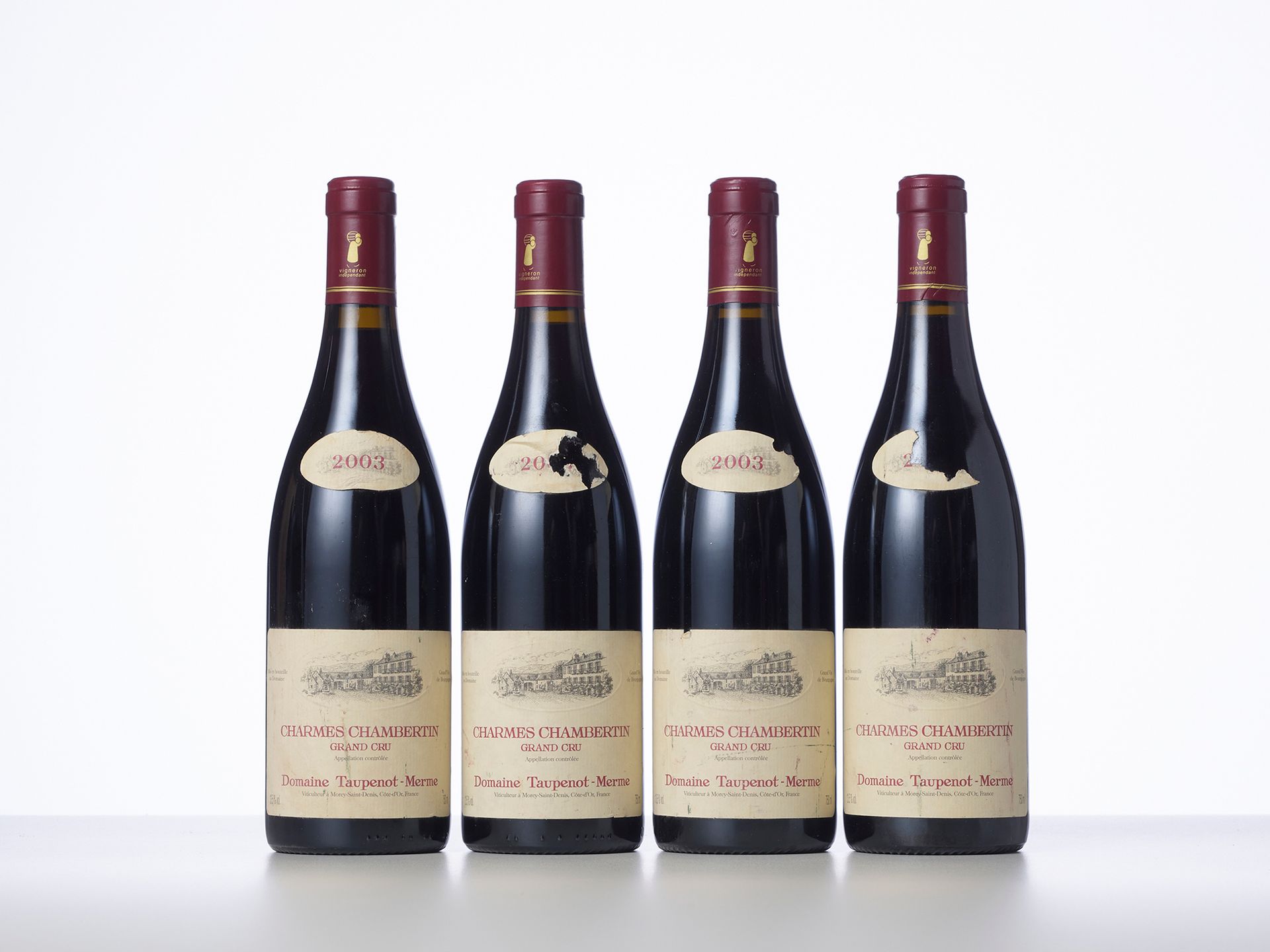 Null 4 Bouteilles CHARMES-CHAMBERTIN (Grand Cru) 

Année : 2003 

Appellation : &hellip;