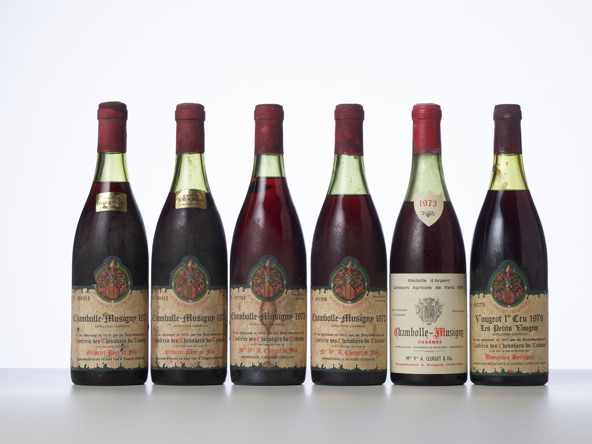 Null 2 Bouteilles CHAMBOLLE-MUSIGNY 

Année : 1971 

Appellation : Grivelet Père&hellip;