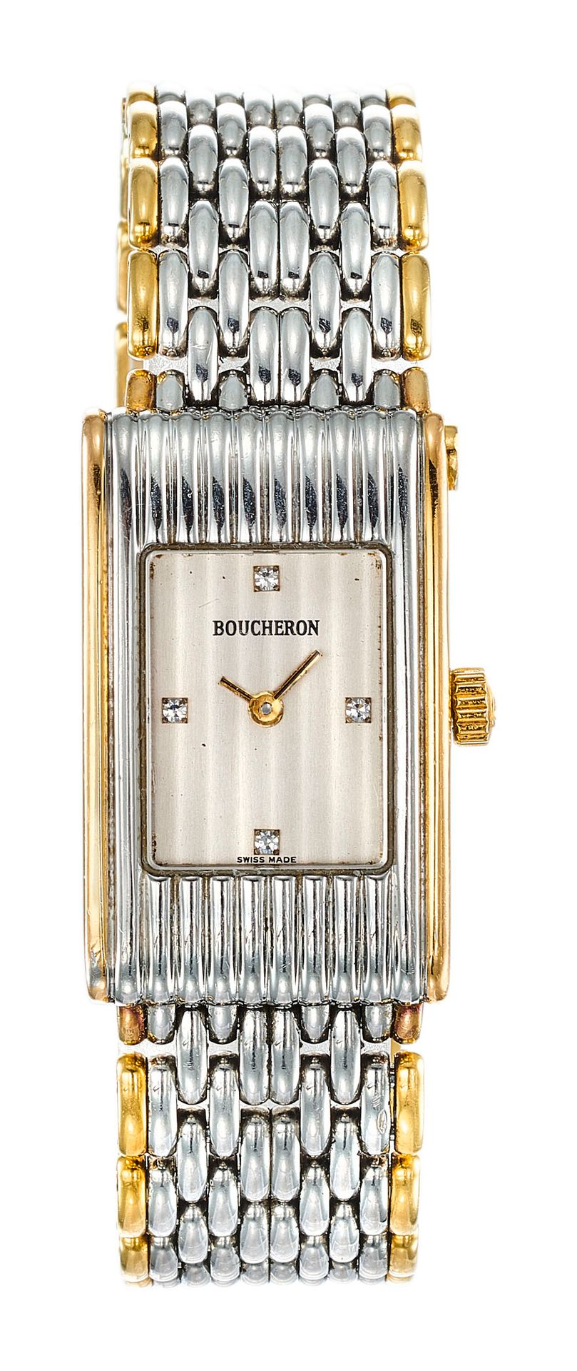 BOUCHERON Modèle "Reflet Lady"

Montre bracelet de dame en or et acier petit mod&hellip;