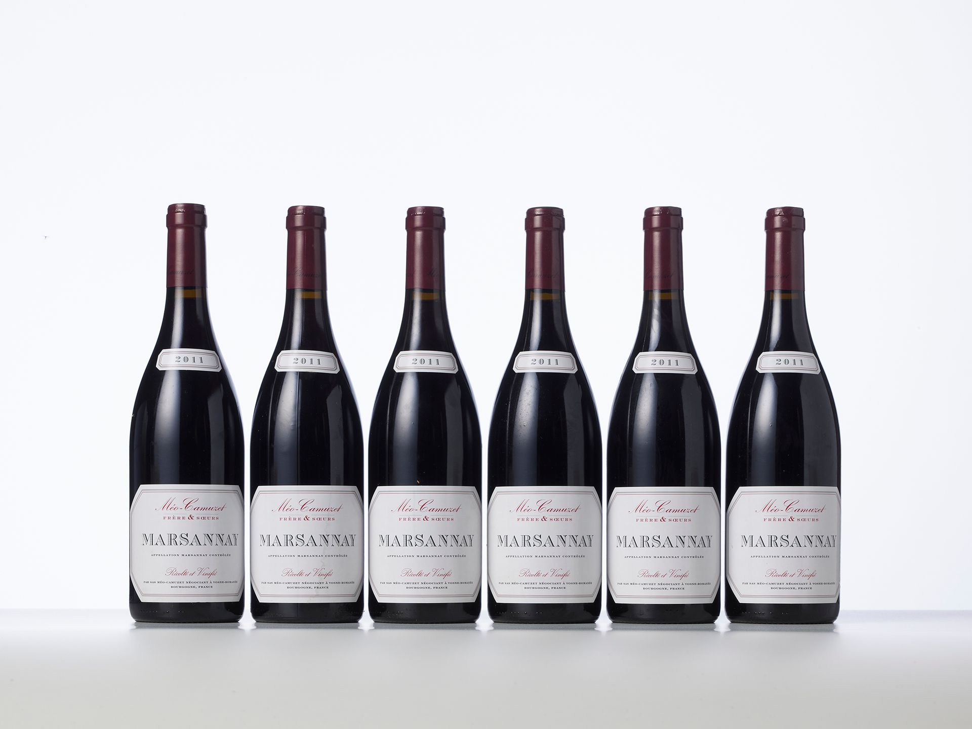Null 6 Bottles MARSANNAY Red 

Year : 2011 

Appellation : Méo-Camuzet Frère & S&hellip;